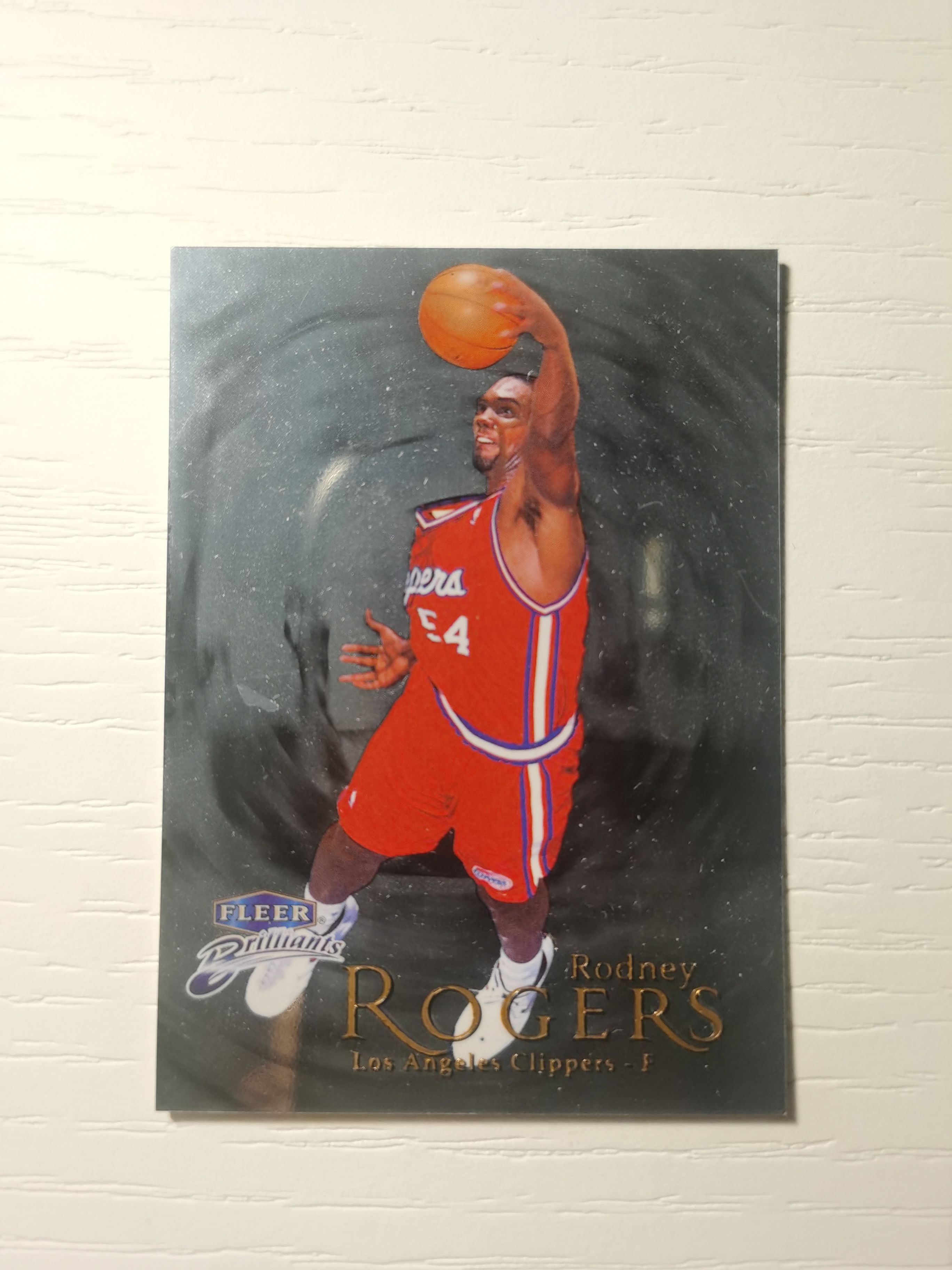 1998-99 Fleer Brilliance Rodney Rogers 1998-99 罗德尼-罗杰斯 fleer brilliants经典系列 泼墨亮面设计00年最佳第六人 快船