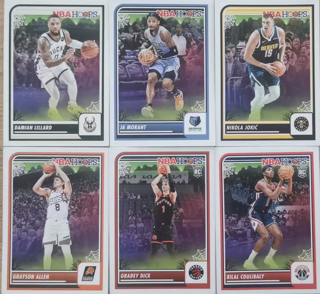 2023-24 Panini haunted hoops 万圣节 莫兰特 约基奇 迪克 库利巴利 利拉德 阿伦 灰熊 掘金 猛龙 奇才 雄鹿 太阳 base 凑套
