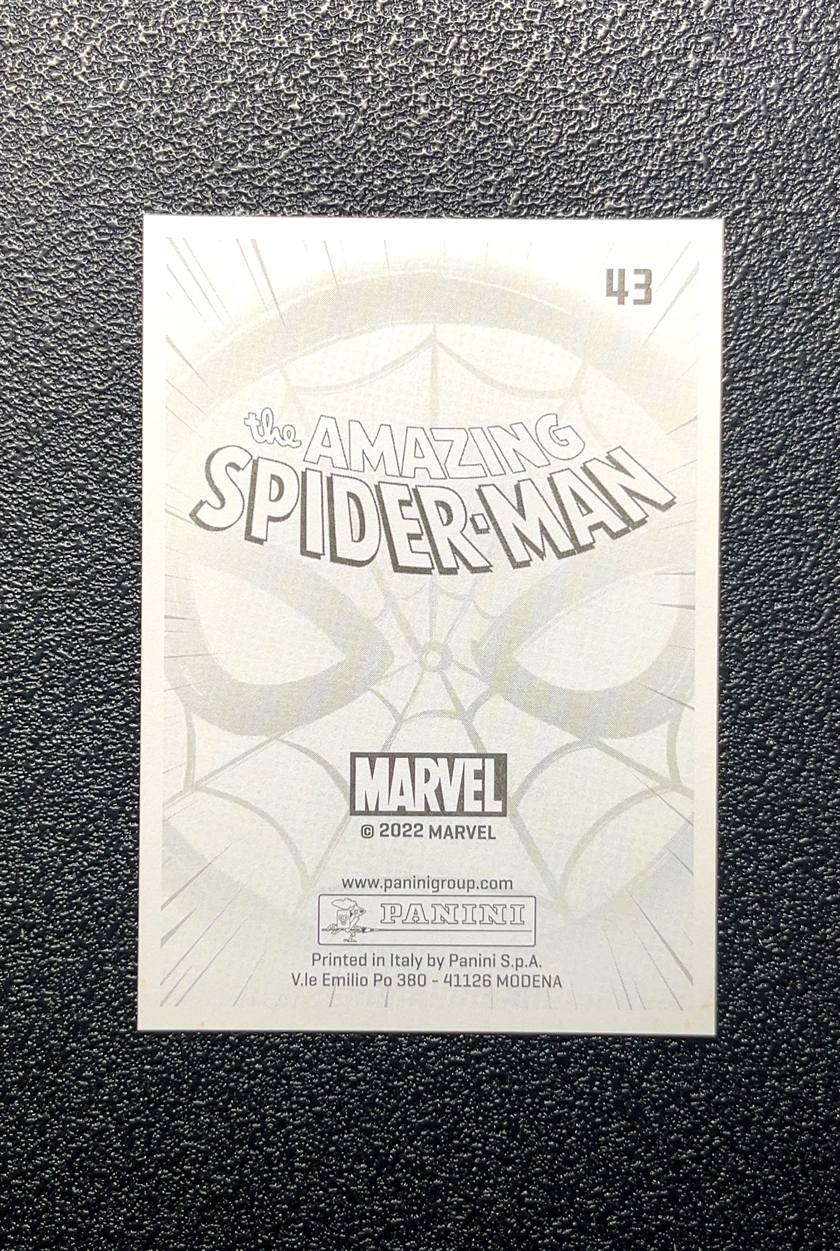 【岛屿拍卖】2022 Panini Spider-man 蜘蛛侠 卡品如图 高价值 #43 0006#615