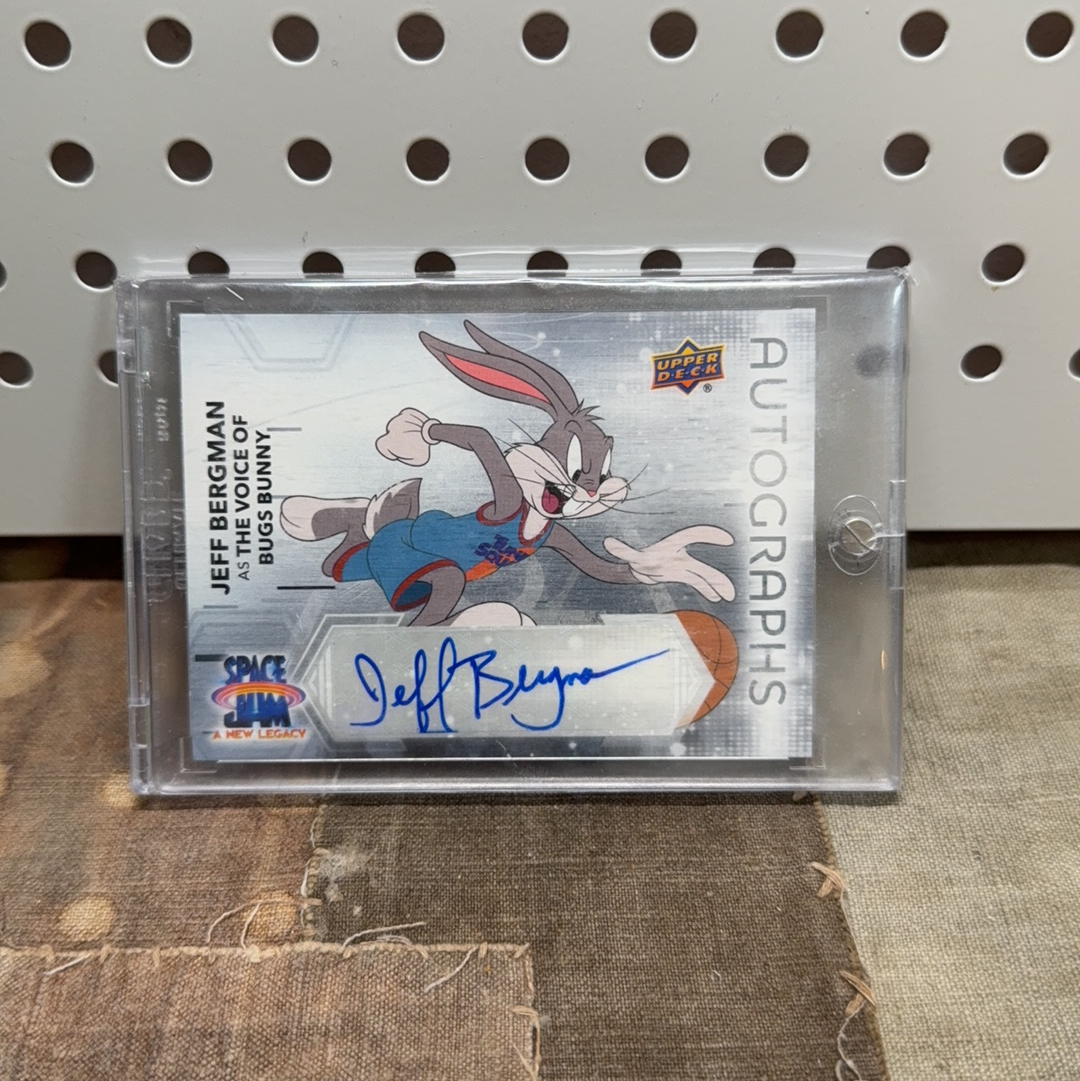 2021 Upoer Deck Space Jam 空中大灌篮 2 勒布朗 詹姆斯参演 兔八哥 Bugs Bunny 配音演员签字 亲签 Jeff Bergman 带卡砖