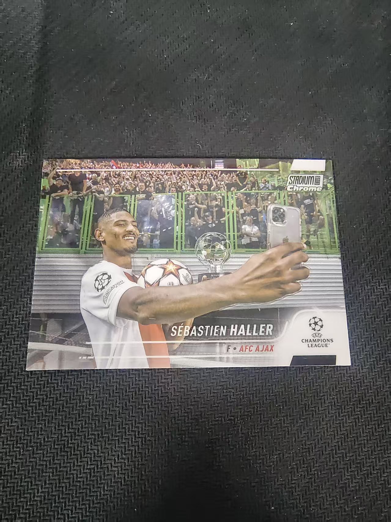 【可合并,不累计】2022 Topps Stadium Club Chrome Sebastien Haller 阿贾克斯 哈尔 竞技场 欧冠 划痕 边角瑕疵 #94