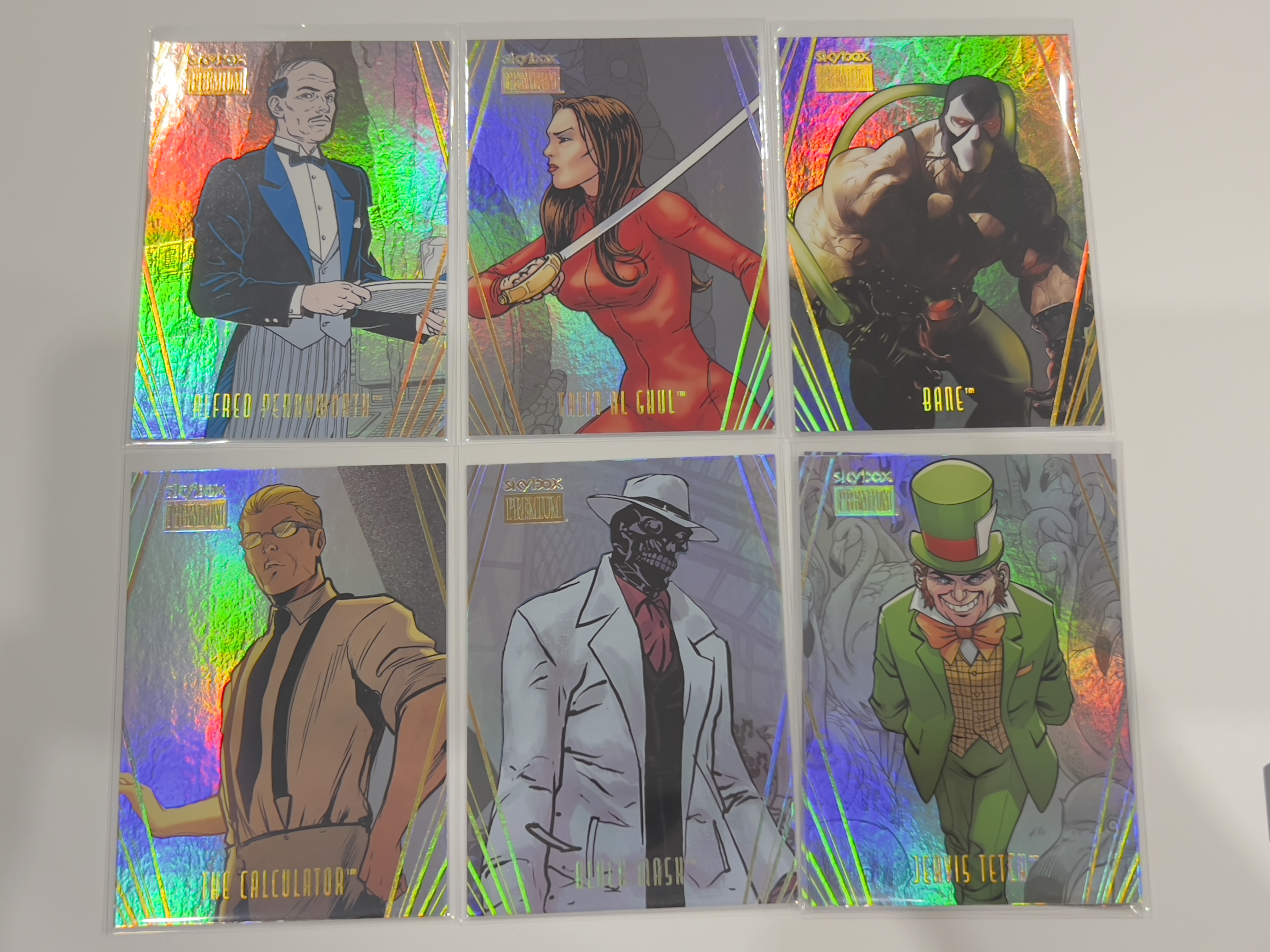 2025 Skybox Metal Universe Batman DC 蝙蝠侠 金属宇宙 银折特卡 光谱折 Premium 阿尔弗雷德 塔利亚 计算者 贝恩Bane 黑面具 疯帽匠