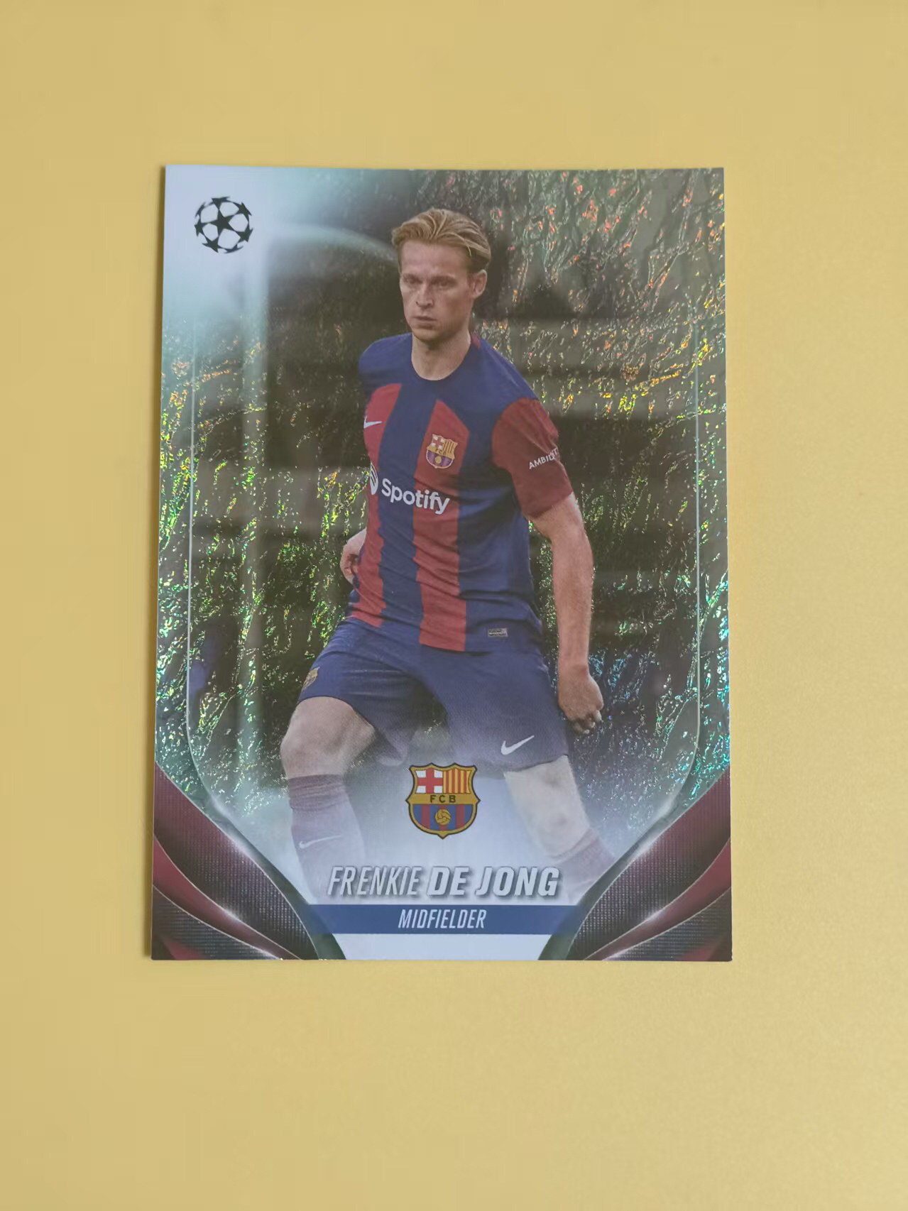 2023-24 Topps ucc Frenkie de Jong topps ucc 欧战 碧玉 巴萨 德容