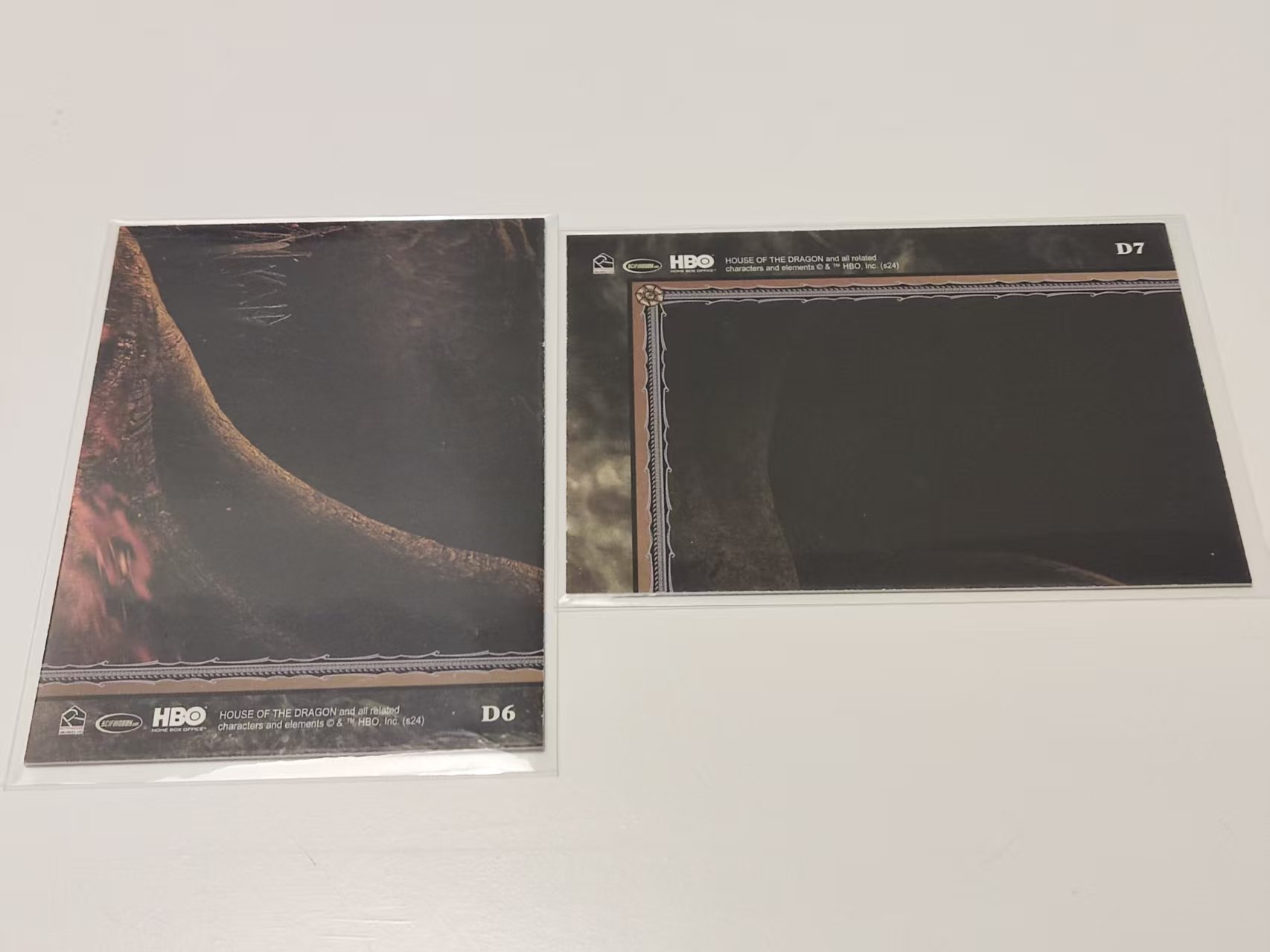 2024 Rittenhouse HOUSE OF THE DRAGON 龙之家族 权力的游戏 龙卡 拼图 特卡 D6 D7 2张lot 收藏凑套必备