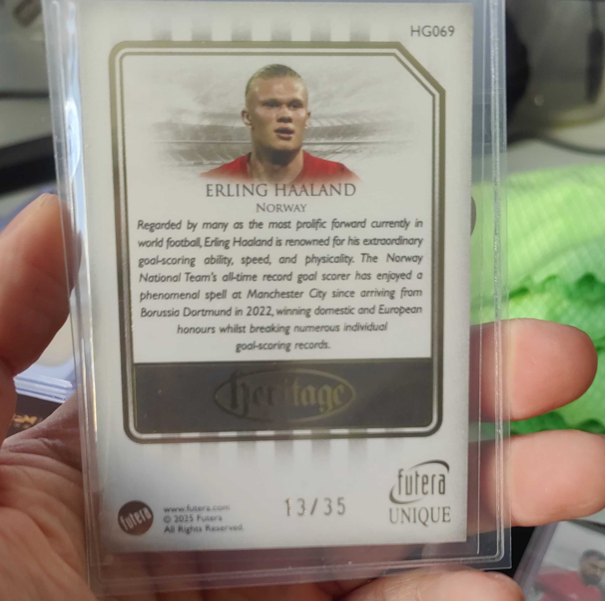 2025 Futera 福特拉 Erling Haaland 福特拉 挪威 哈兰德 35编 base卡 !!!
