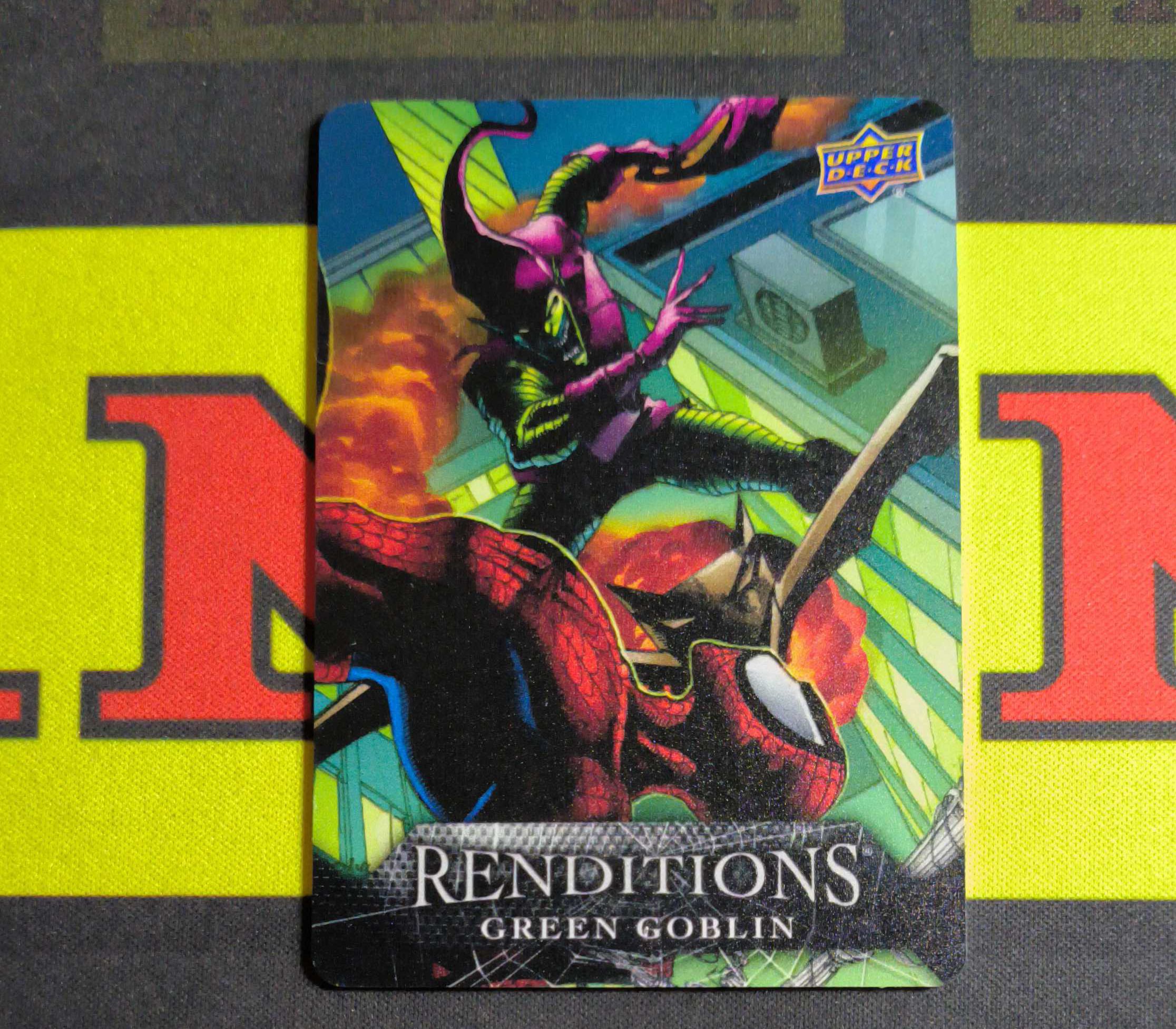 2024 Upper Deck Marvel (MCU) Green Goblin UD漫威 蜘蛛侠演变 人气反派 绿魔 玻璃特卡 15/25 ...