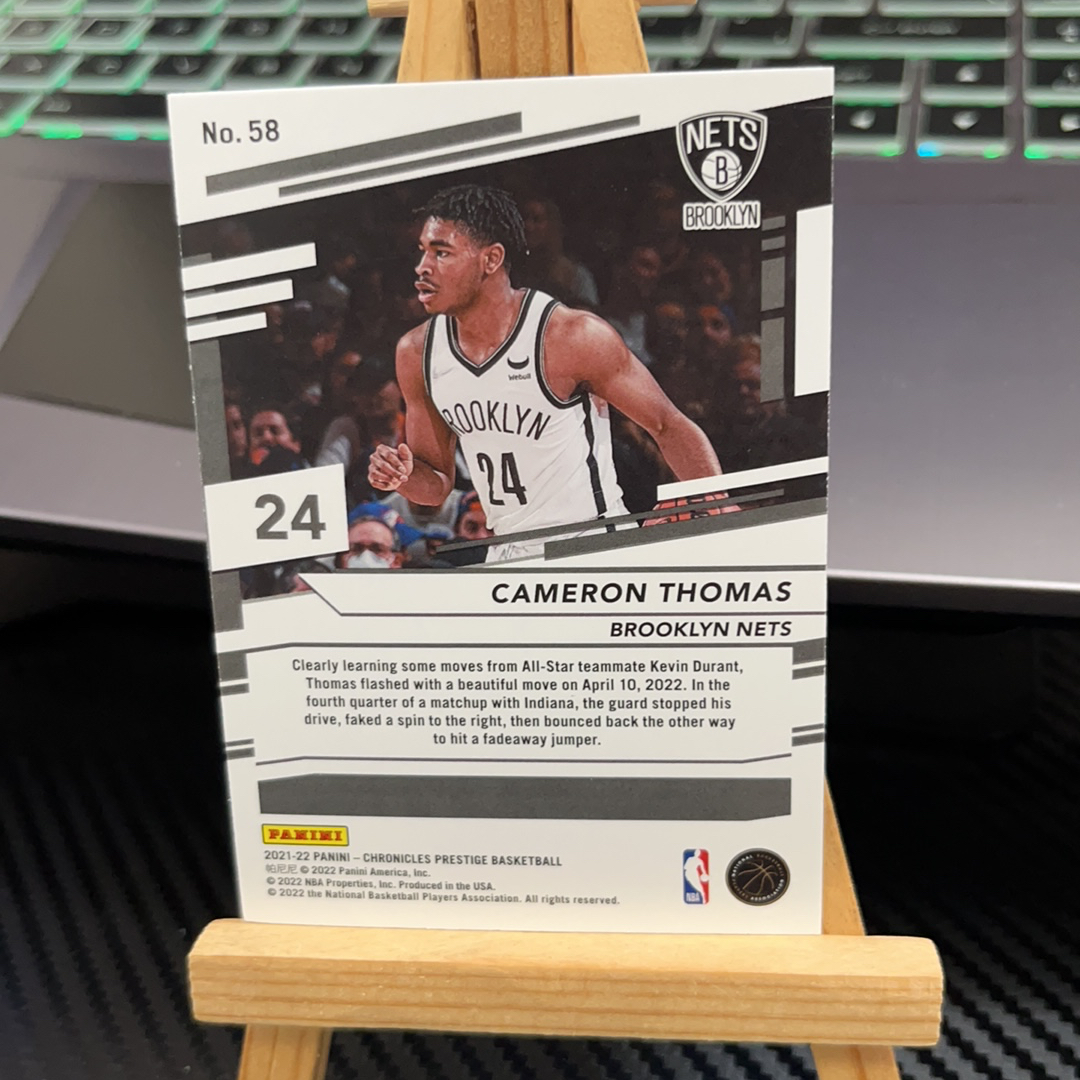 2021-22 Panini Chronicles Cameron Thomas 卡梅伦 托马斯 篮网 编年史系列 卡品如图 凑图必备 值得收藏!免费代卖!