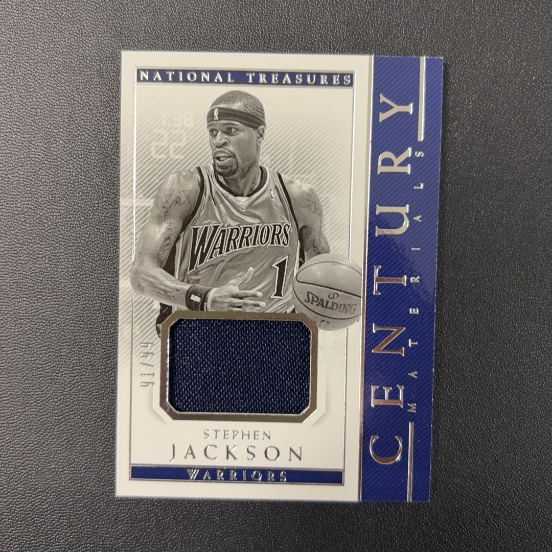 2017-18 Panini National Treasures Stephen Jackson 国宝 勇士 斯蒂芬杰克逊 99编 球衣 东契奇 sga 库里 文班亚马 詹姆斯