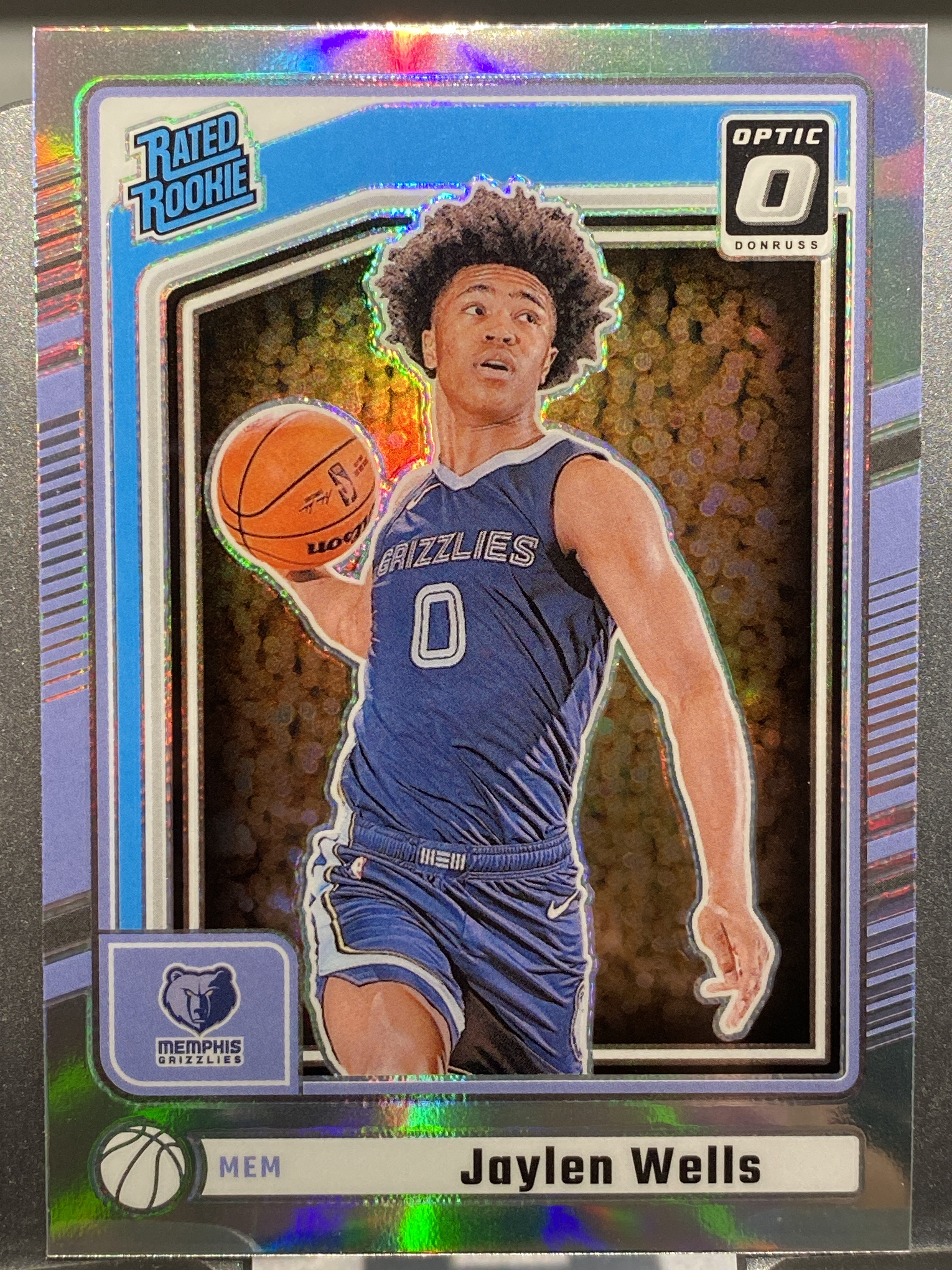 2024-25 【靓星代拍】 Donruss Jaylen Wells RC 杜蕾斯 新秀Rookie 杰伦威尔斯 银折 Opitc插入 卡品如图 专收凑套必备 #火