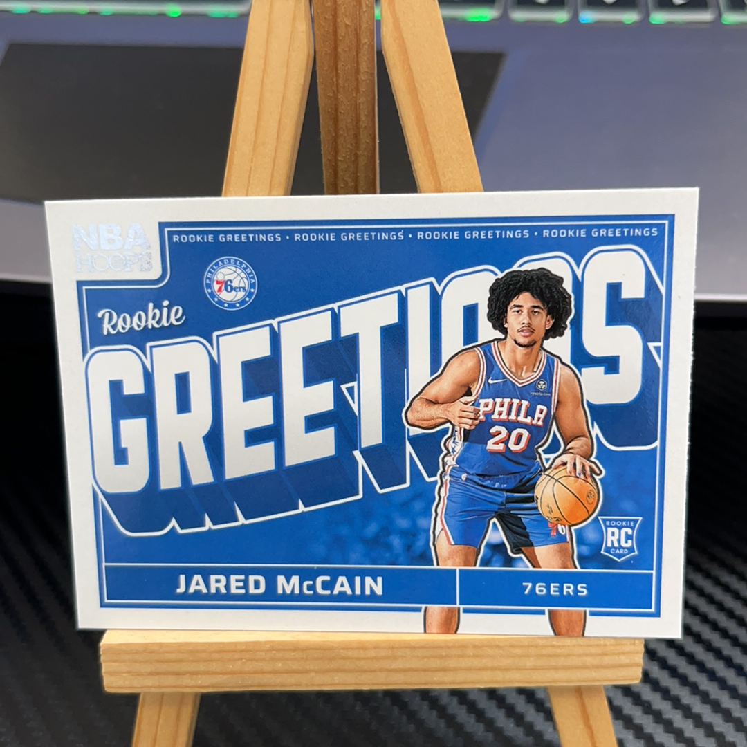 2024-25 Panini NBA Hoops Jared McCain RC 贾里德 麦凯恩 76人hoops系列 特卡 卡品如图 凑图必备 值得收藏!免费代卖!