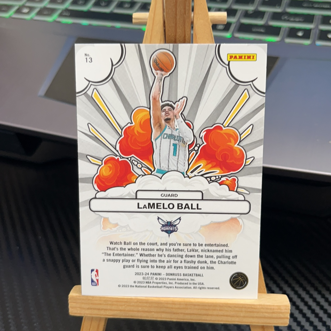 2023-24 Panini Donruss LaMelo Ball 三球 黄蜂 杜蕾斯系列 特卡 卡品如图 凑图必备 值得收藏!免费代卖!