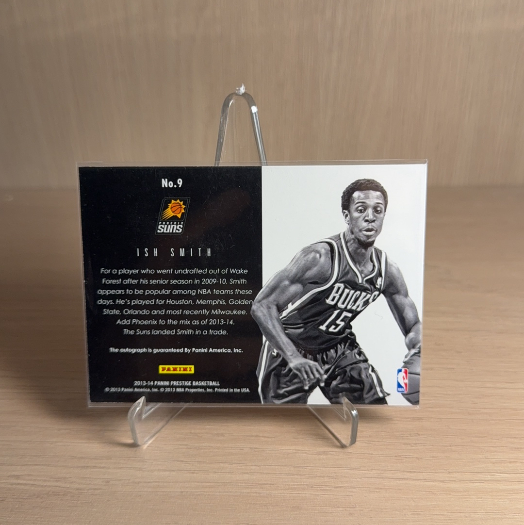 2013-14 Panini Prestige Ish Smith 【免费代卖】太阳 伊斯 史密斯 签字 横版 卡品如图 值得收藏!!