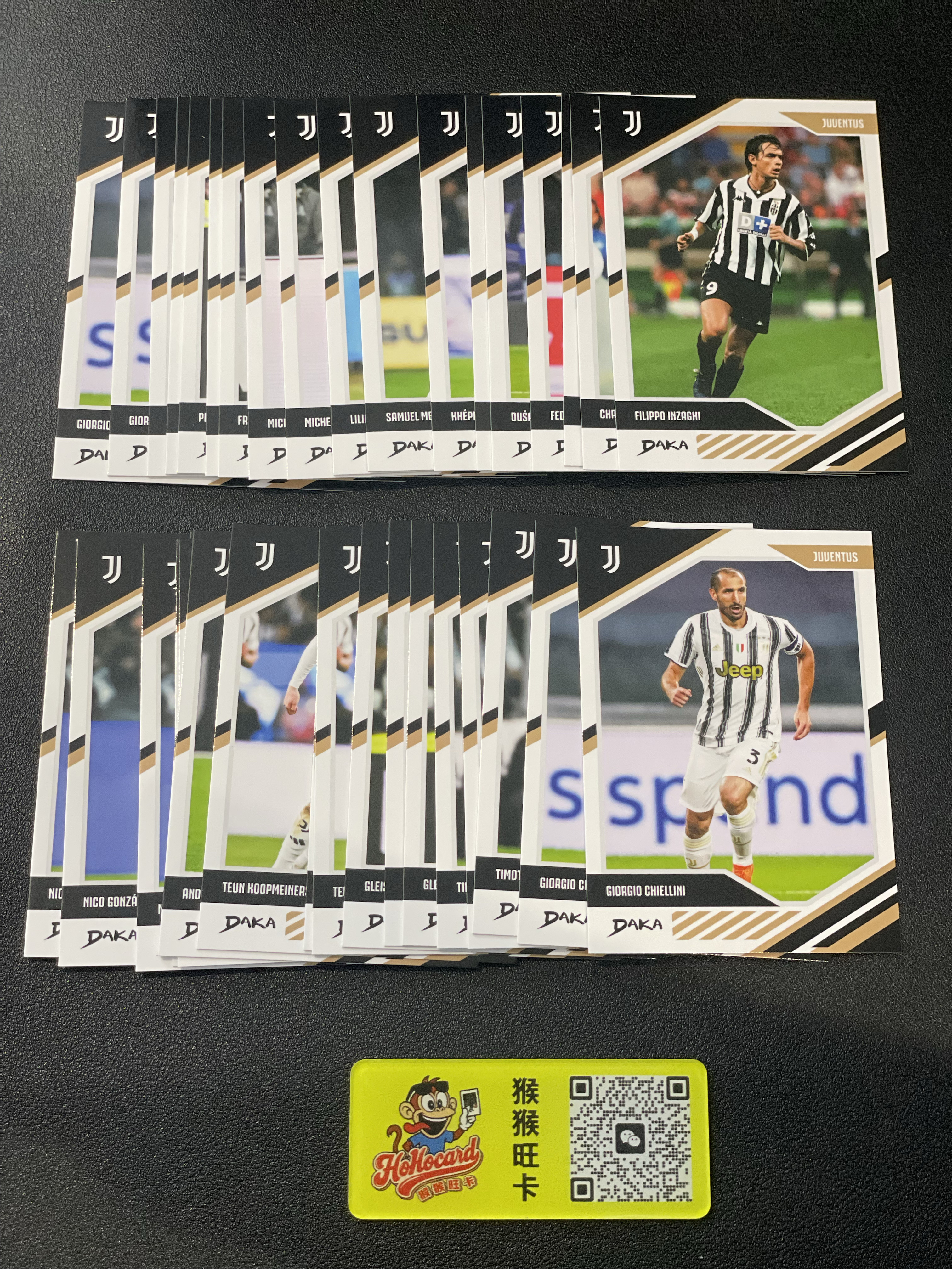 2025 DAKA 尤文图斯 Giorgio Chiellini 【猴猴旺卡】乔治 基耶利尼 等 足球球星卡 普卡b 打包36张 卡品如图 接代拍 26b【herry】