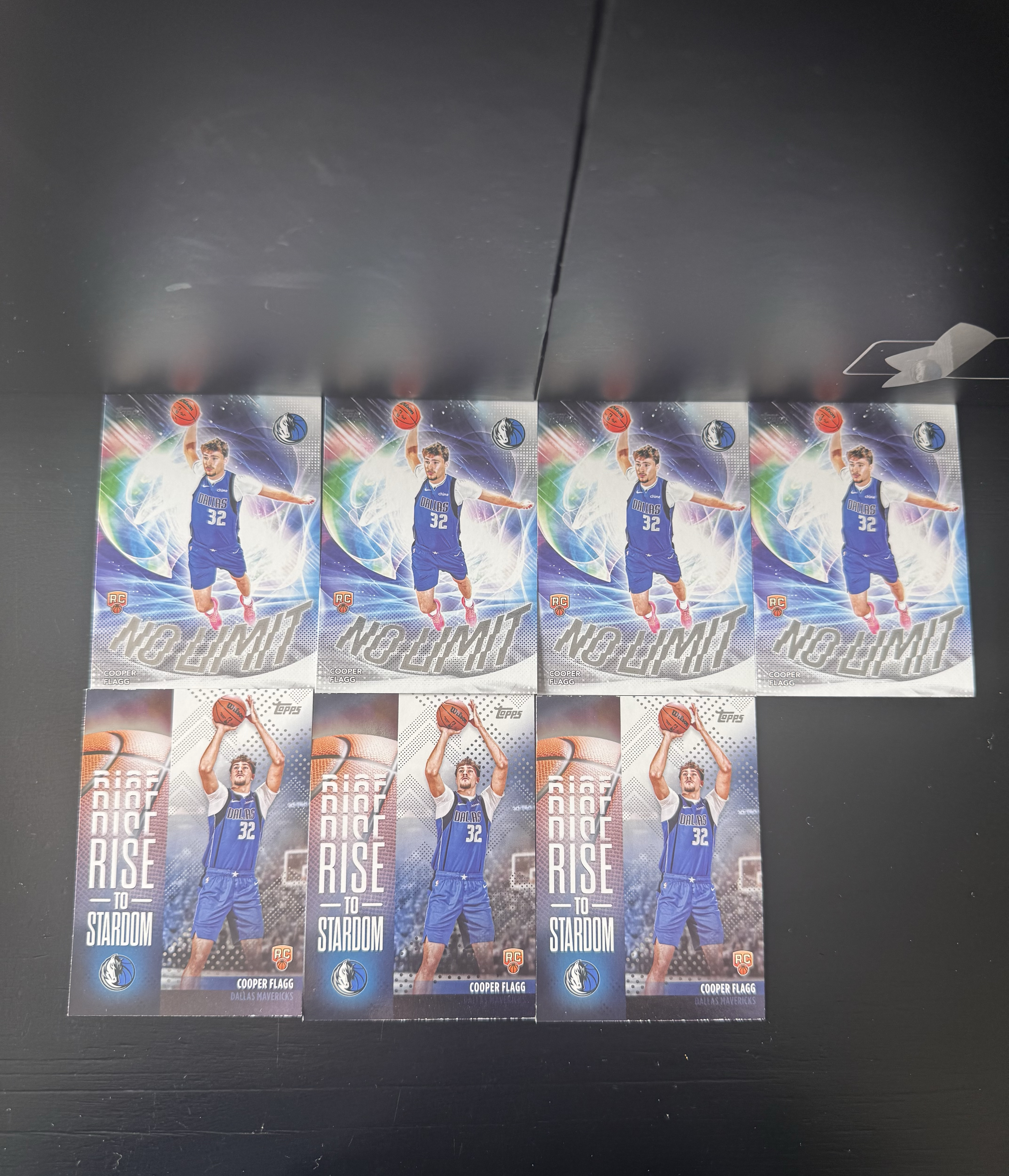 2025 Topps Flagship Cooper Flagg RC 旗舰版 库珀 弗拉格 独行侠 新秀 状元 美国之子 nolimit 特卡 7张打包 MJ002R