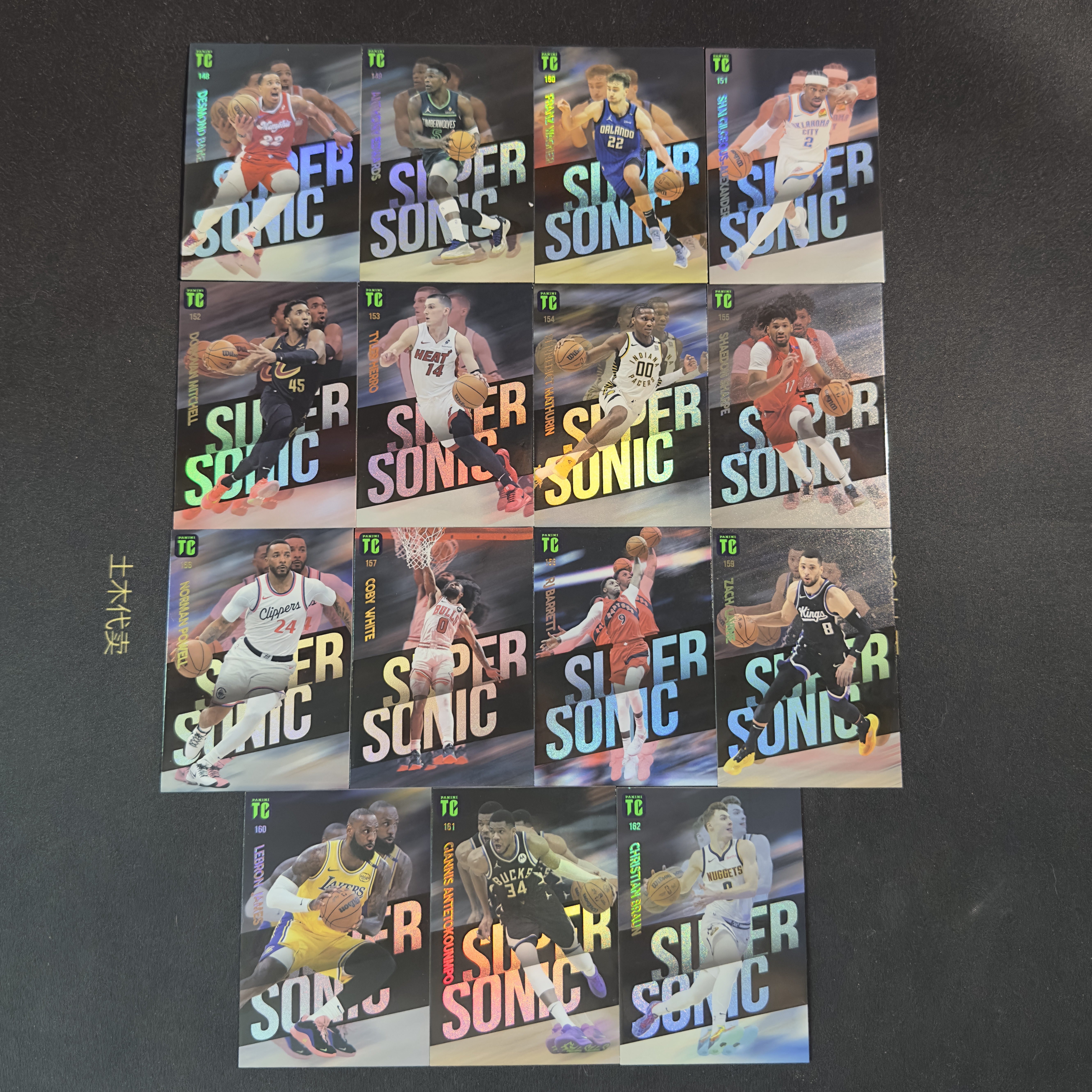 2024-25 Top Class tc 一套 全套27张 super sonic 超音速特卡 勒布朗 爱德华兹 老八 sga 马图林 夏普 字母哥 等好人 个别白边角无大瑕疵介意勿拍 Shai A