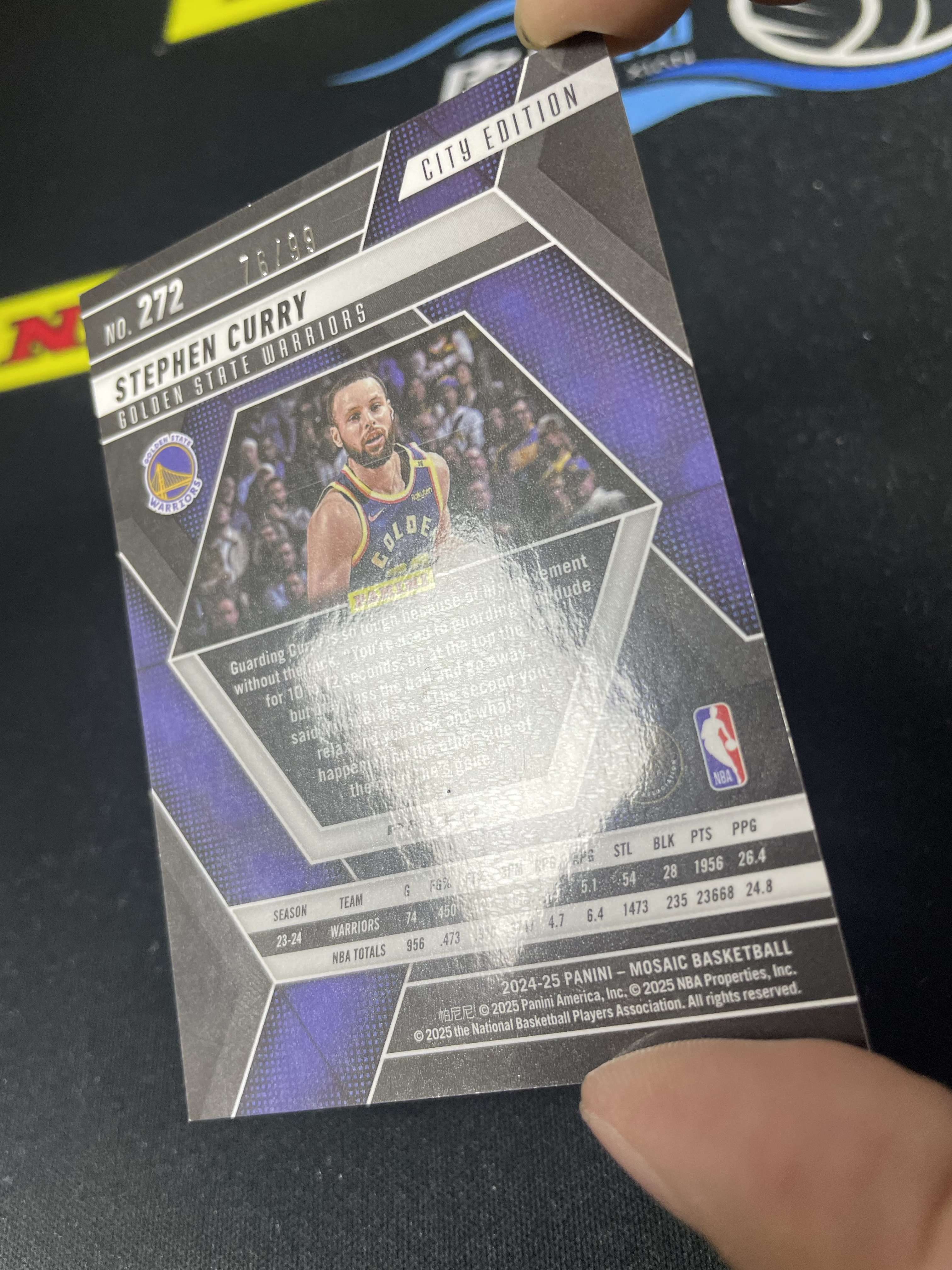 【皮成仙拍卖 统一手续费6%】 PANINI 2024-25 马赛克 MOSAIC 勇士 STEPHEN CURRY 萌神 库里 红泡泡折 99编 瑕疵如图 值得收藏【只发顺丰】kirbybest26
