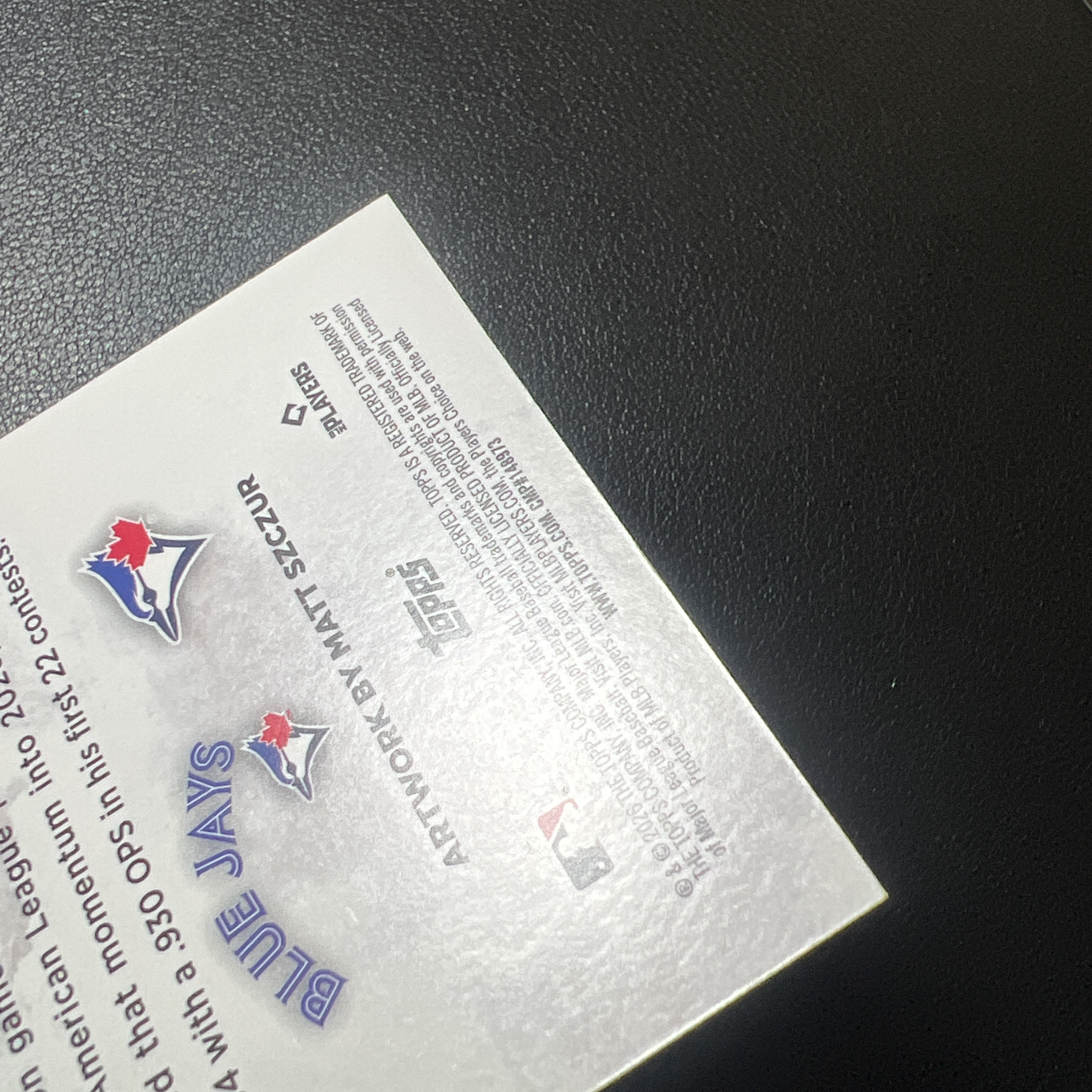 【鲨鱼代卖】2026 Topps Update Series 棒球 Vladimir Guerrero Jr. 小格雷罗 多伦多蓝鸟 Matt Szczur Art 艺术特卡 插画 超大比例 SSP 1:3968 细节看图 FY3102