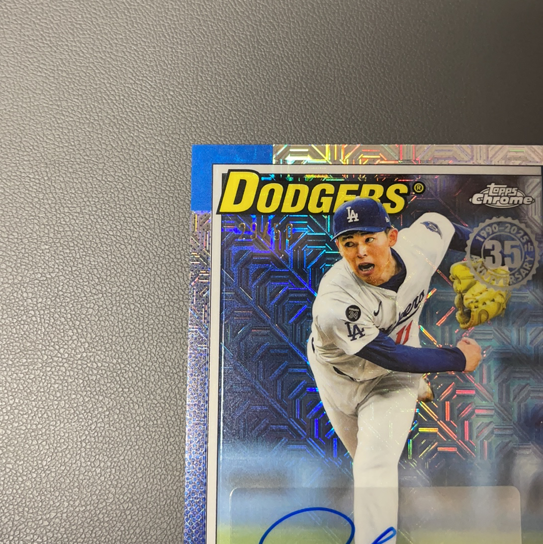 2025 Topps Update Roki Sasaki RC 佐佐木 朗西 道奇 日本 王牌投手 新秀 复古 银包 mojo折 签字 29/50编【9527】