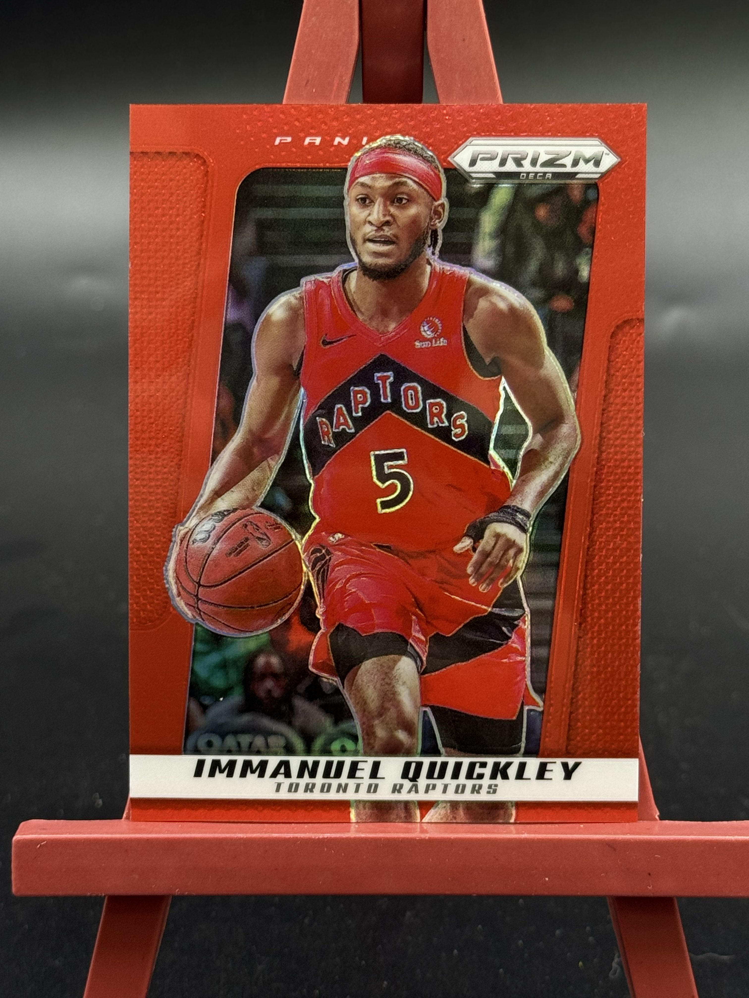 2024-25 Panini Prizm Deca Immanuel Quickley Pz 猛龙 奎克利 067/199编 红折 折射 【优质球星折射专场】Hzo4