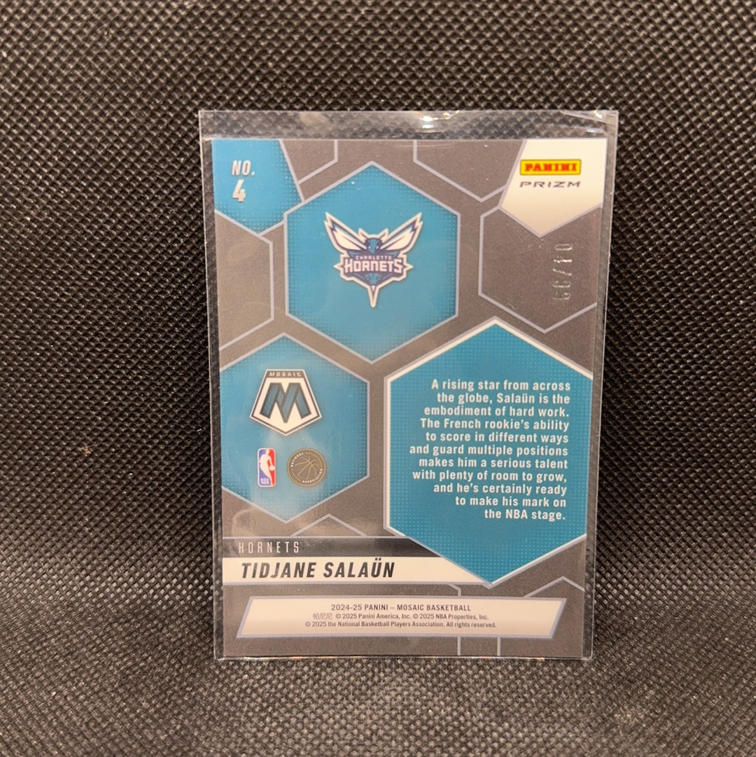 【Roseee代卖】2024-25 panini mosaic tidjane salaun 马赛克 黄蜂 提贾尼 萨隆 rc 新秀 红泡泡折 折射 特卡 99编 小权