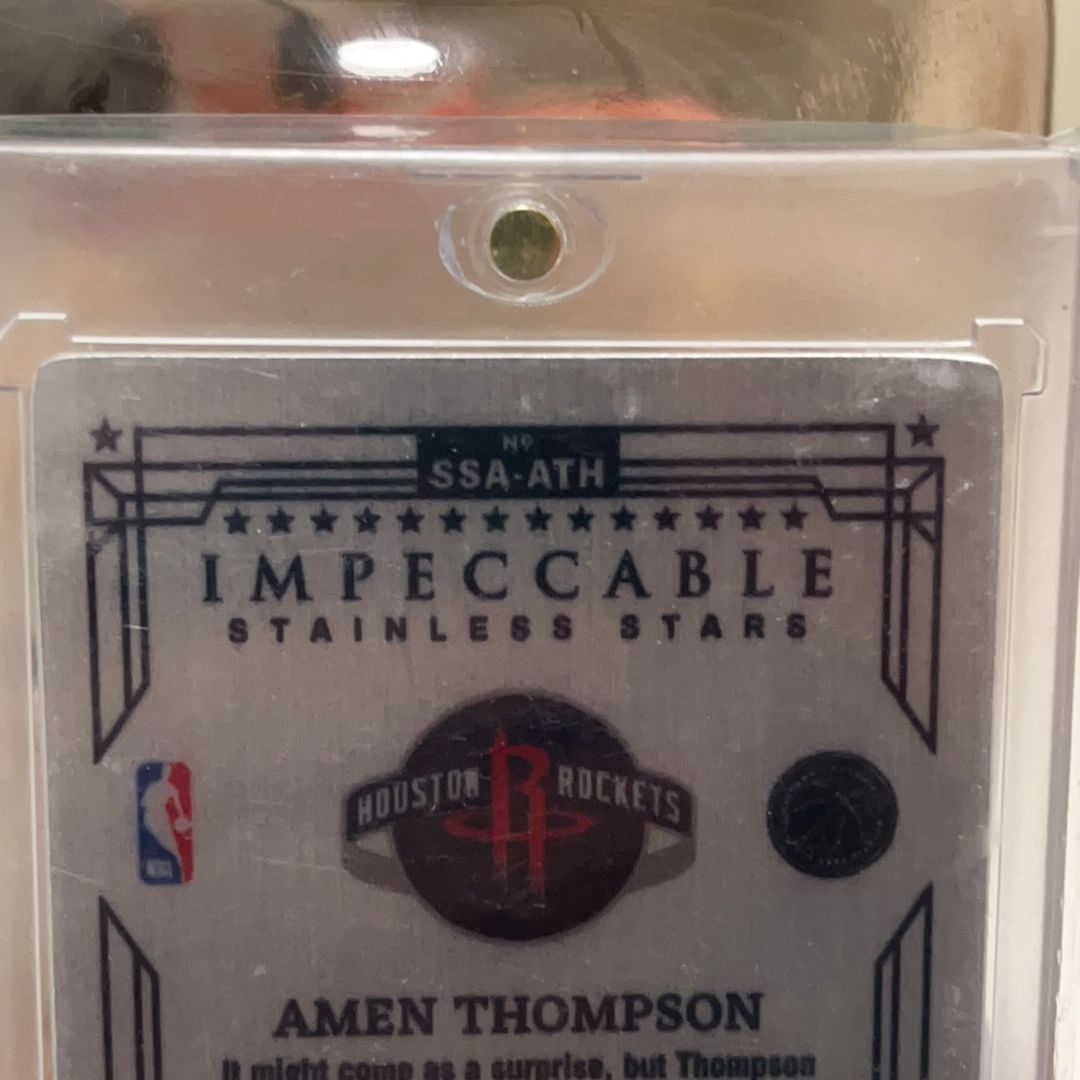 2023-24 Panini Impeccable Amen Thompson RC 火箭 阿门汤普森 新秀 小真金 签字 卡签 星星签 35编 铁板