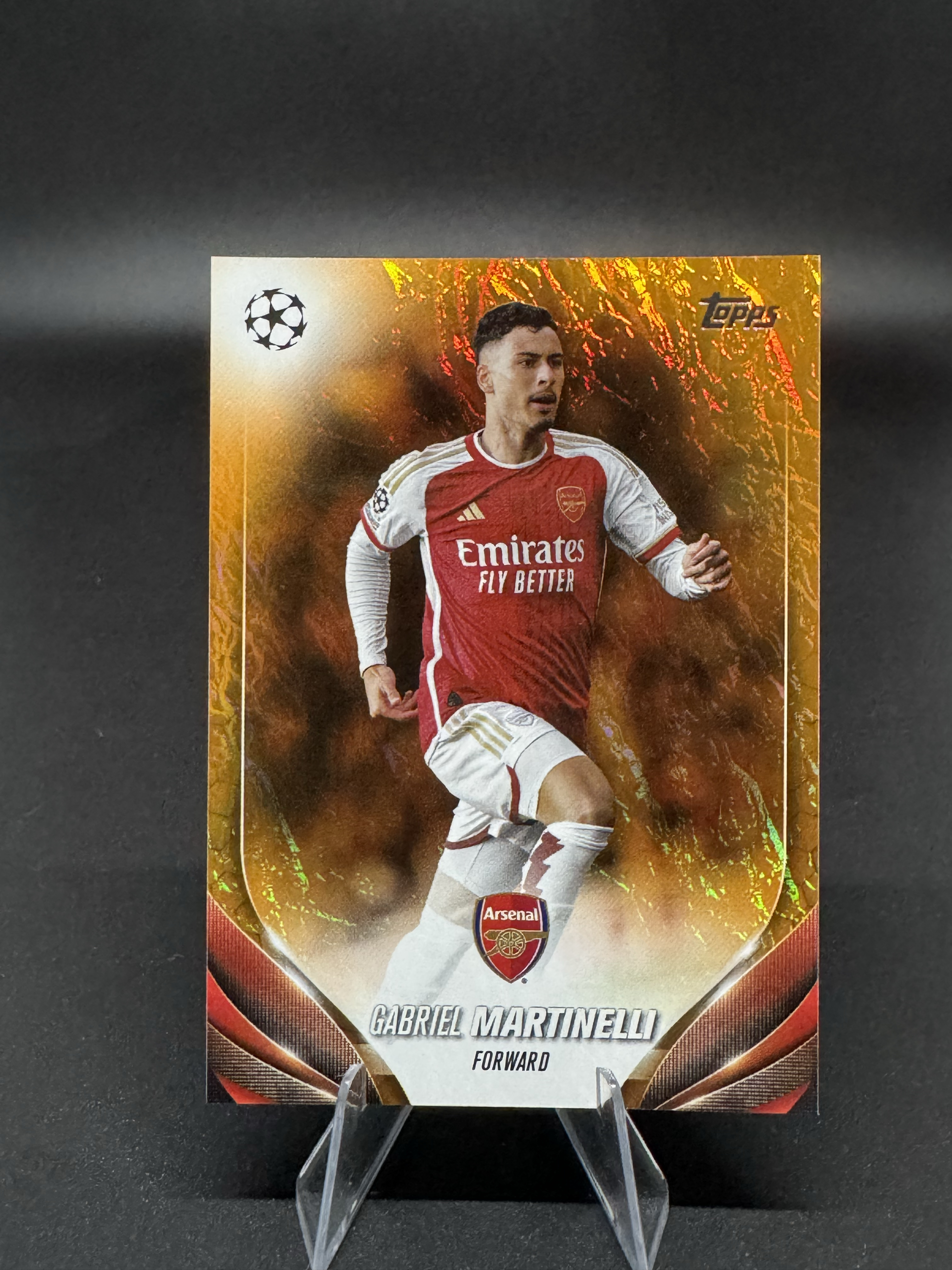2024 Topps Chrome Gabriel Martinelli 【蓉城拍卖】马丁内利 阿森纳 5/25编 欧战 碧玉 橙玉折 低编 小马丁 巴西 收藏必备 赛文