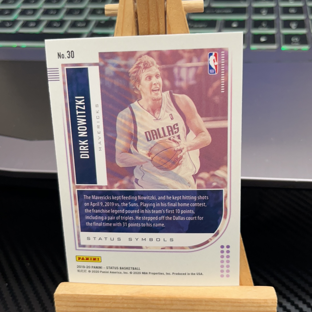 2019-20 Panini Illusions Dirk Nowitzki 德克 诺维茨基 独行侠 特卡 银折 折射 幻想系列 卡品如图 凑图必备 值得收藏!免费代卖!