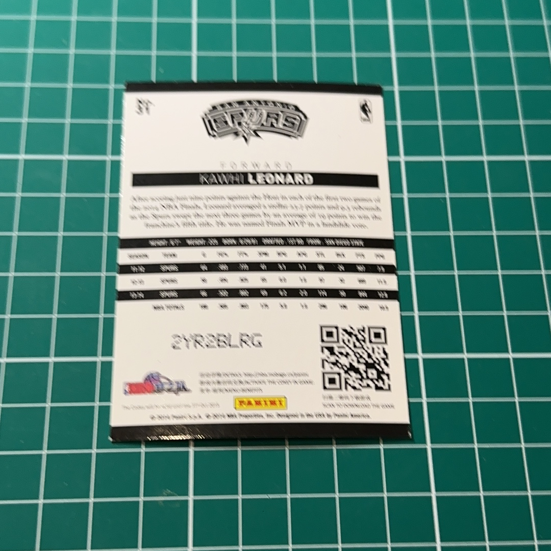 2014-15 Panini Americana Kawhi Leonard S.p.a. 科怀伦纳德 卡哇伊 马刺队 闪卡 折射特卡 银折十年老卡 绝版卡 稀有大比例