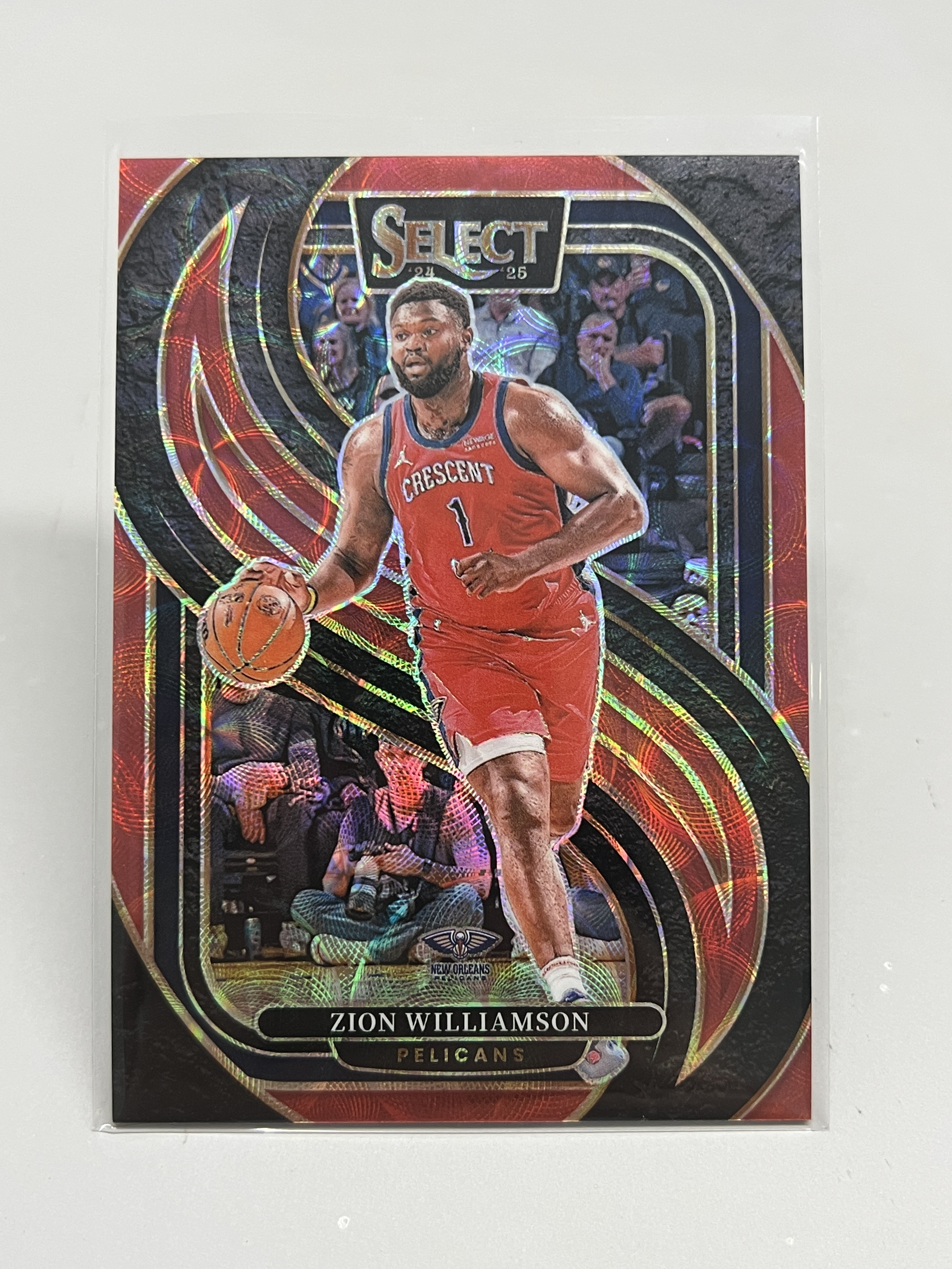 2024-25 Panini Select Zion Williamson 【挂机拍卖】帕尼尼 锡安 胖虎 鹈鹕 058/249 红星云折 二级 #138 收藏 评级 卡品如图