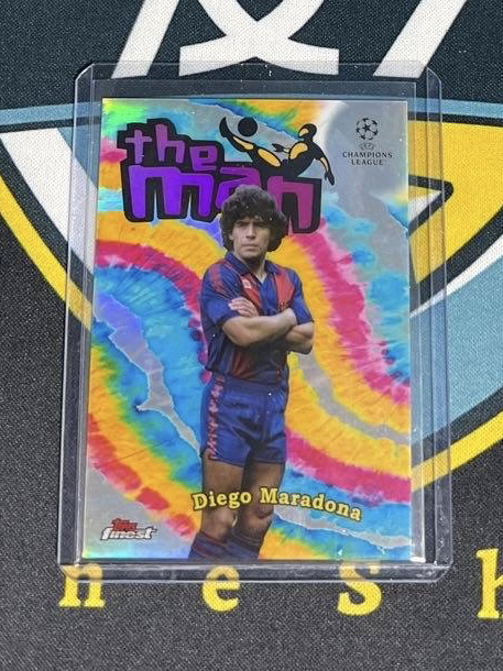 2024-25 Topps Finest Diego Maradona 欧冠finest 阿根廷 巴塞罗那 球王 马拉多纳 梅西前辈 大比例 ...