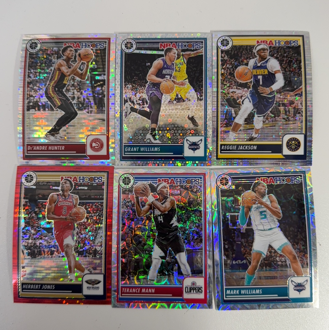 【免费代卖】6张 打包 lot HOOPS 折射 赫伯特 琼斯 德安德烈 亨特 马克 威廉姆斯 马刺 骑士 勇士 湖人 火箭 独行侠 魔术 值得收藏!!