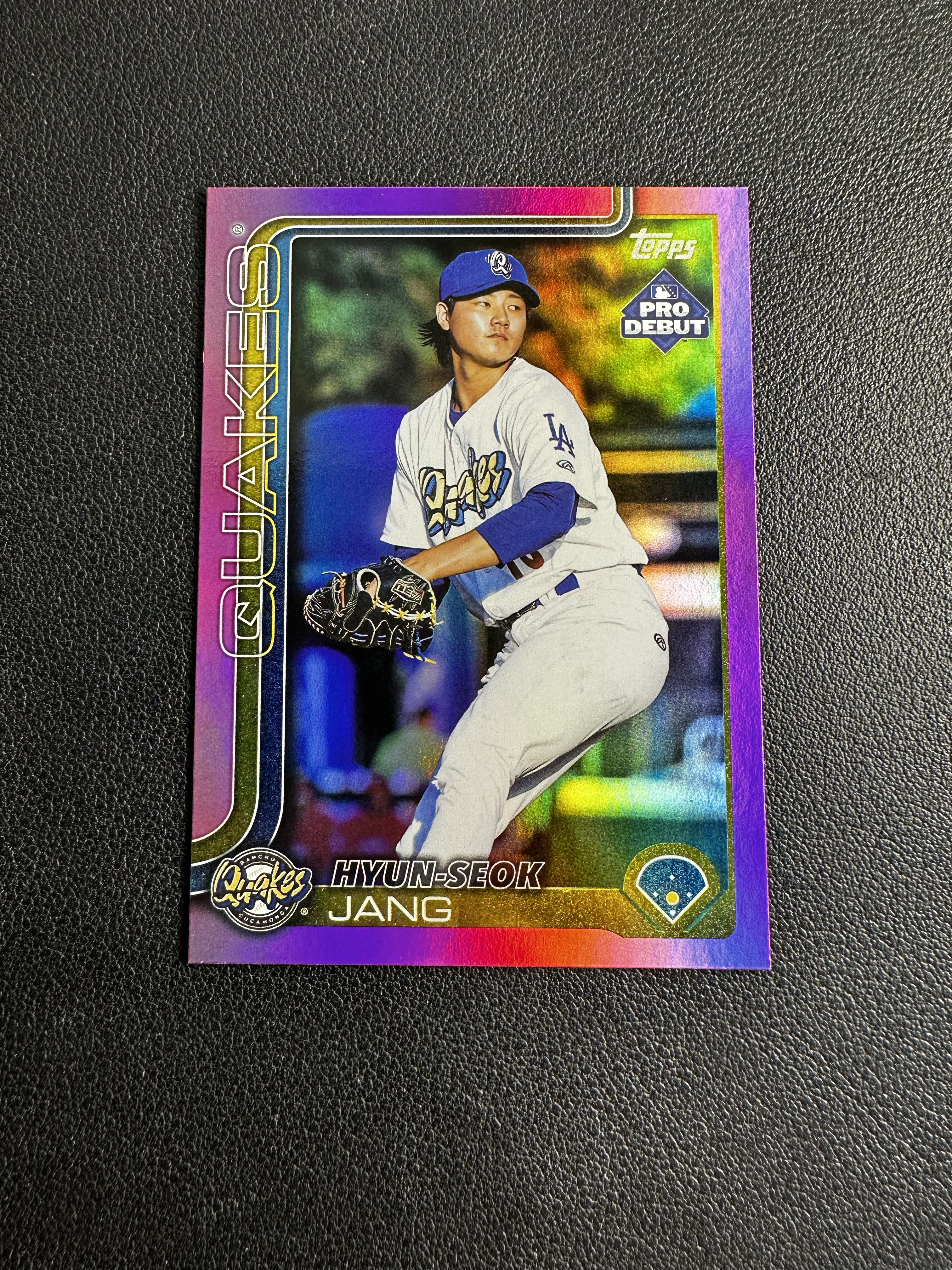 2025 Topps Bowman 棒球 HYUN-SEOK JANG 库卡蒙格 张玄锡 粉折 199编 微痕 洛北拍卖 超超88 1118