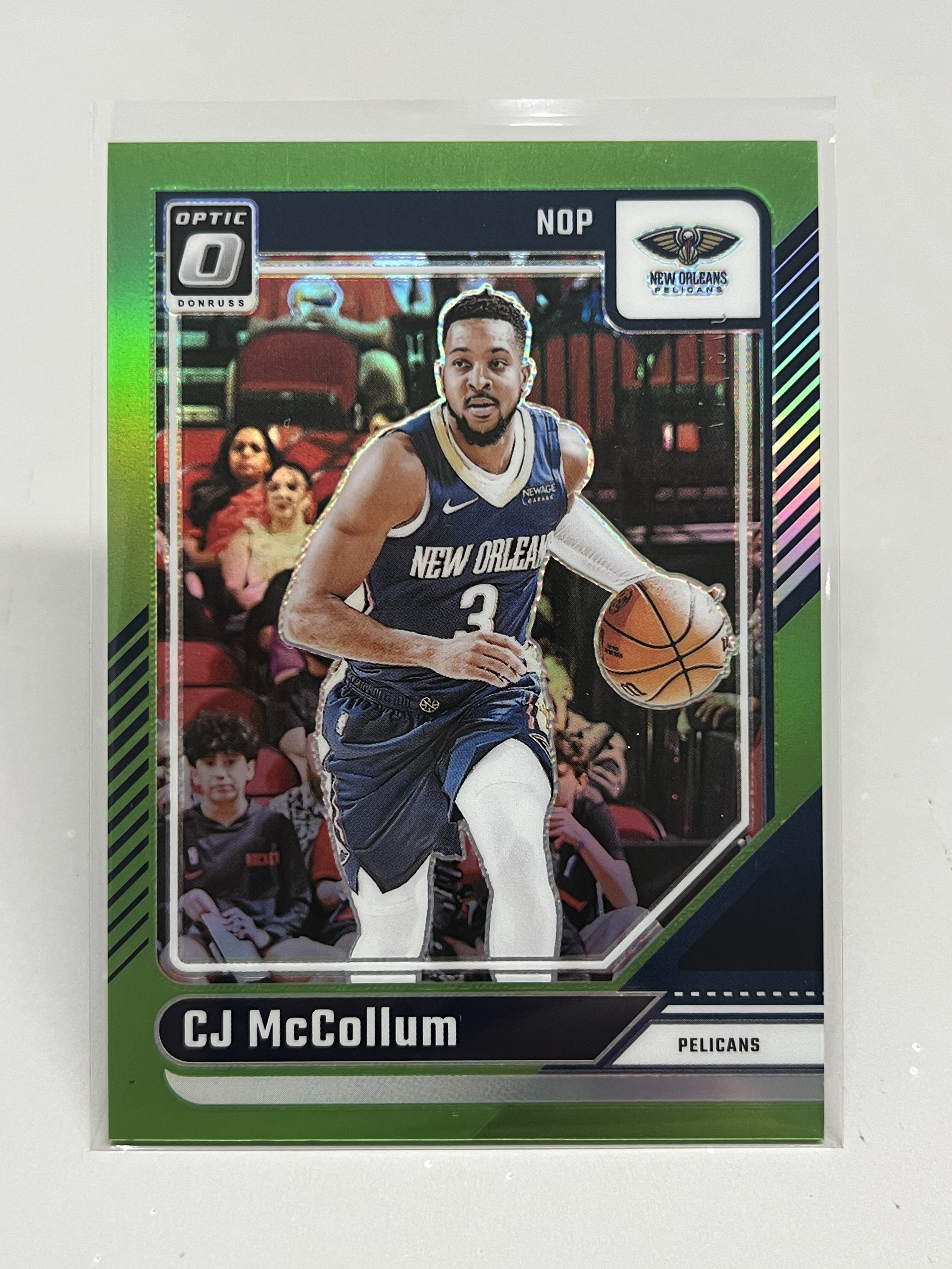 2024-25 Panini Donruss Optic CJ McCollum【挂机拍卖】帕尼尼 杜蕾斯 OP 麦勒科姆 鹈鹕 20/149 绿折 折射 收藏 凑套 卡品如图