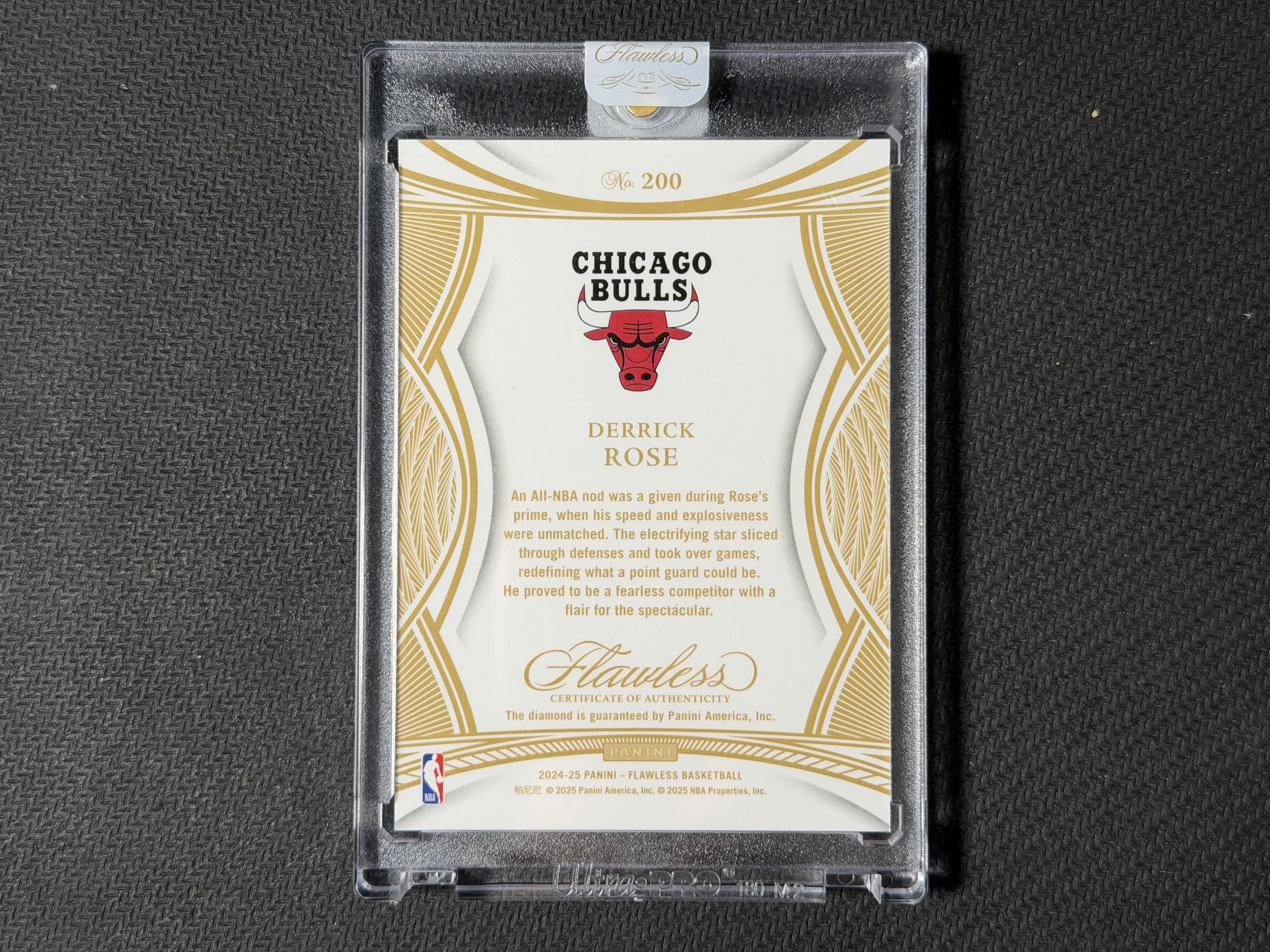 2024-25 Panini Flawless Derrick Rose 🤞不顶价 不做价🤞手提 公牛 德里克 罗斯 玫瑰 04/10编 低编 All NBA 全明星 钻石Base 原封砖