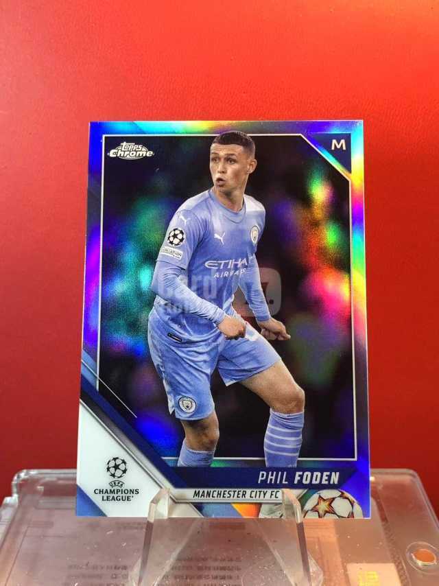 (老末精品代拍) E26 2022 Topps Chrome 欧冠TC Phil Foden 菲儿 福登 英格兰太子 曼城 银折 凑套必备