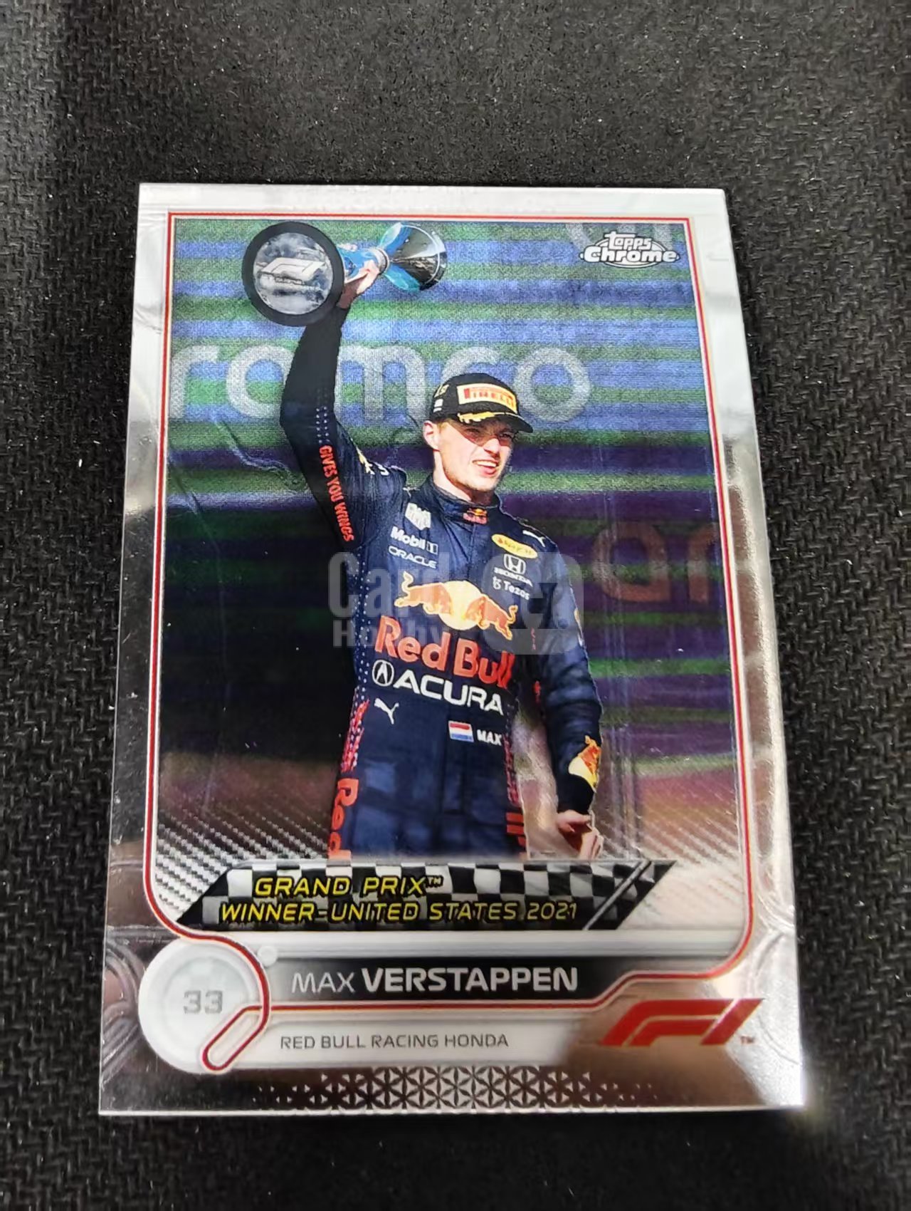 2022 Topps Chrome F1 Max Verstappen 维斯塔潘 红牛 划痕 边角瑕疵 #167