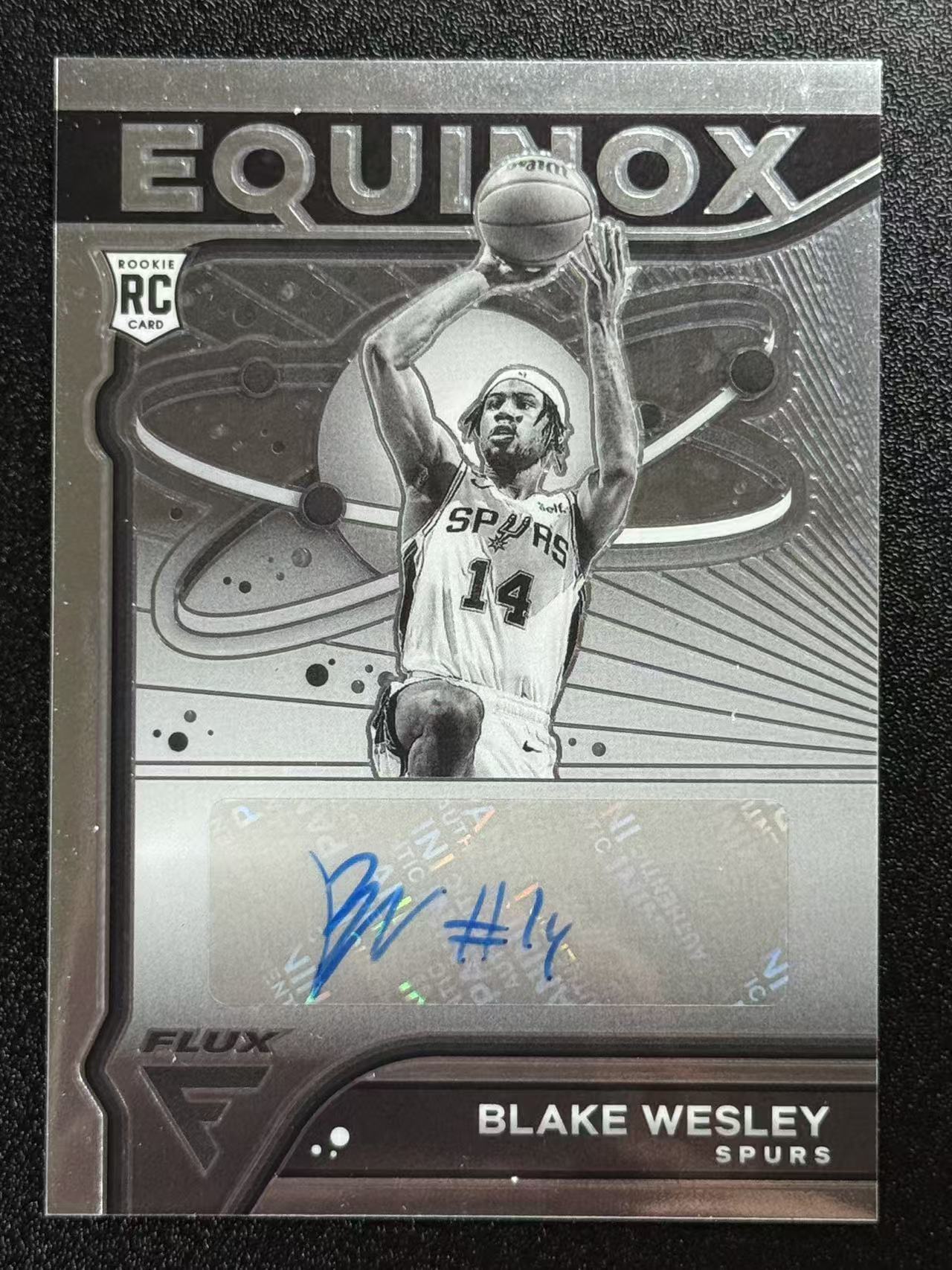 2022-23 Panini Flux Blake Wesley 布雷克韦斯利 新秀RC 马刺选图 Flux系列 签名 签字 叮咚 70