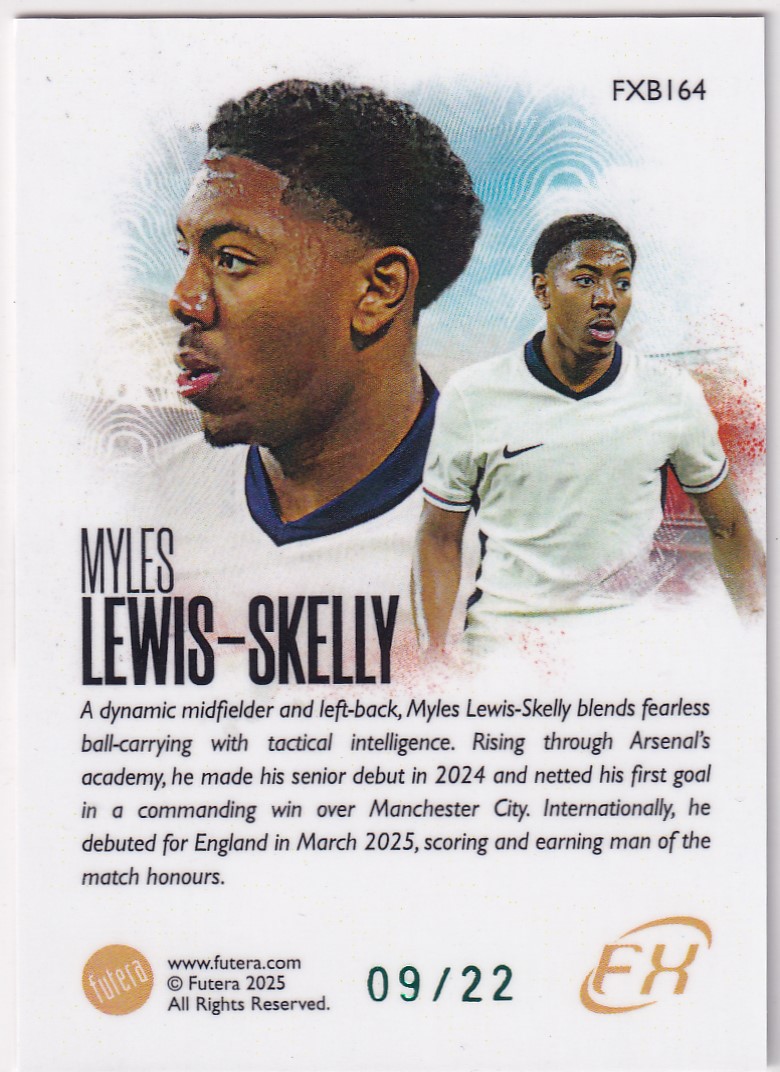 【thebighit】不累计004.2025 Futera FX 福特拉 英格兰 刘易斯-斯凯利 22编