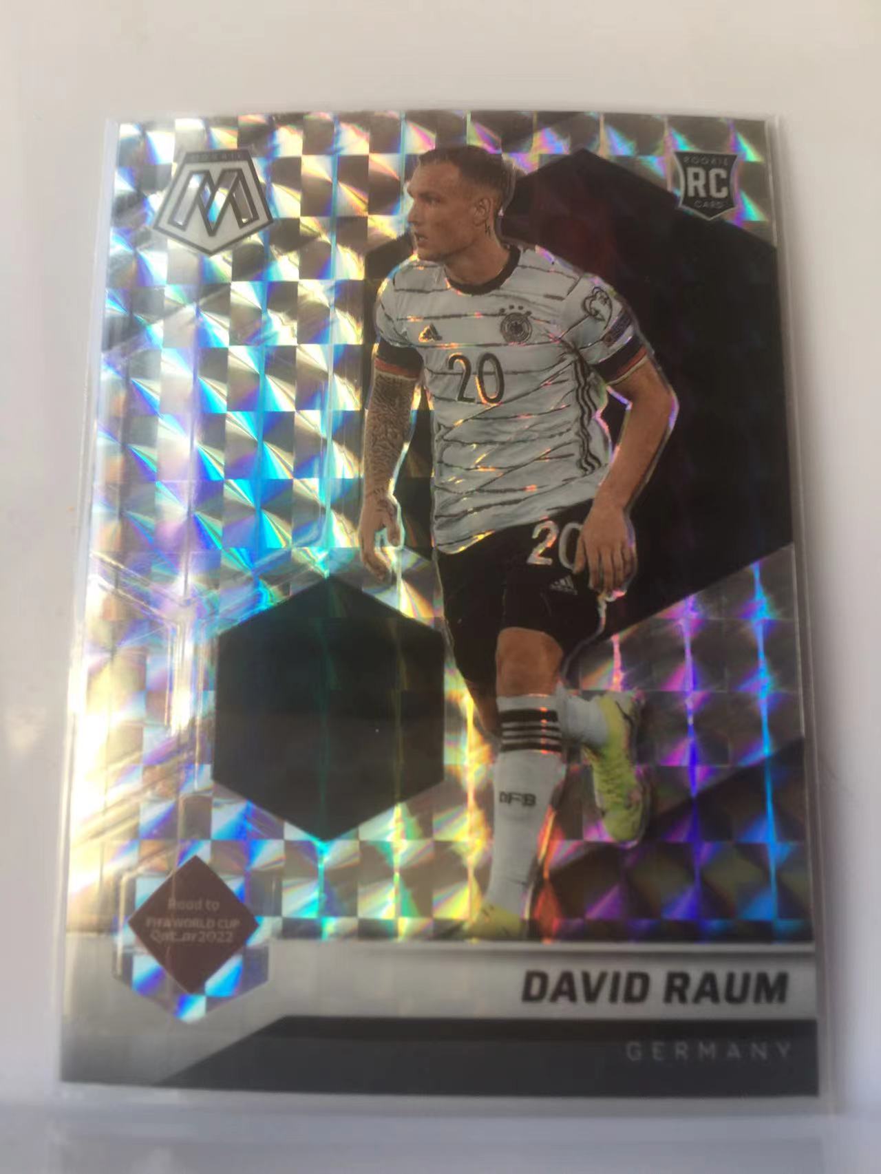 2021-22 Panini Mosaic David Raum 大卫劳姆 新秀 RC 德国  银马赛克折 22年世界杯 马赛克 卡品如图 Q007D
