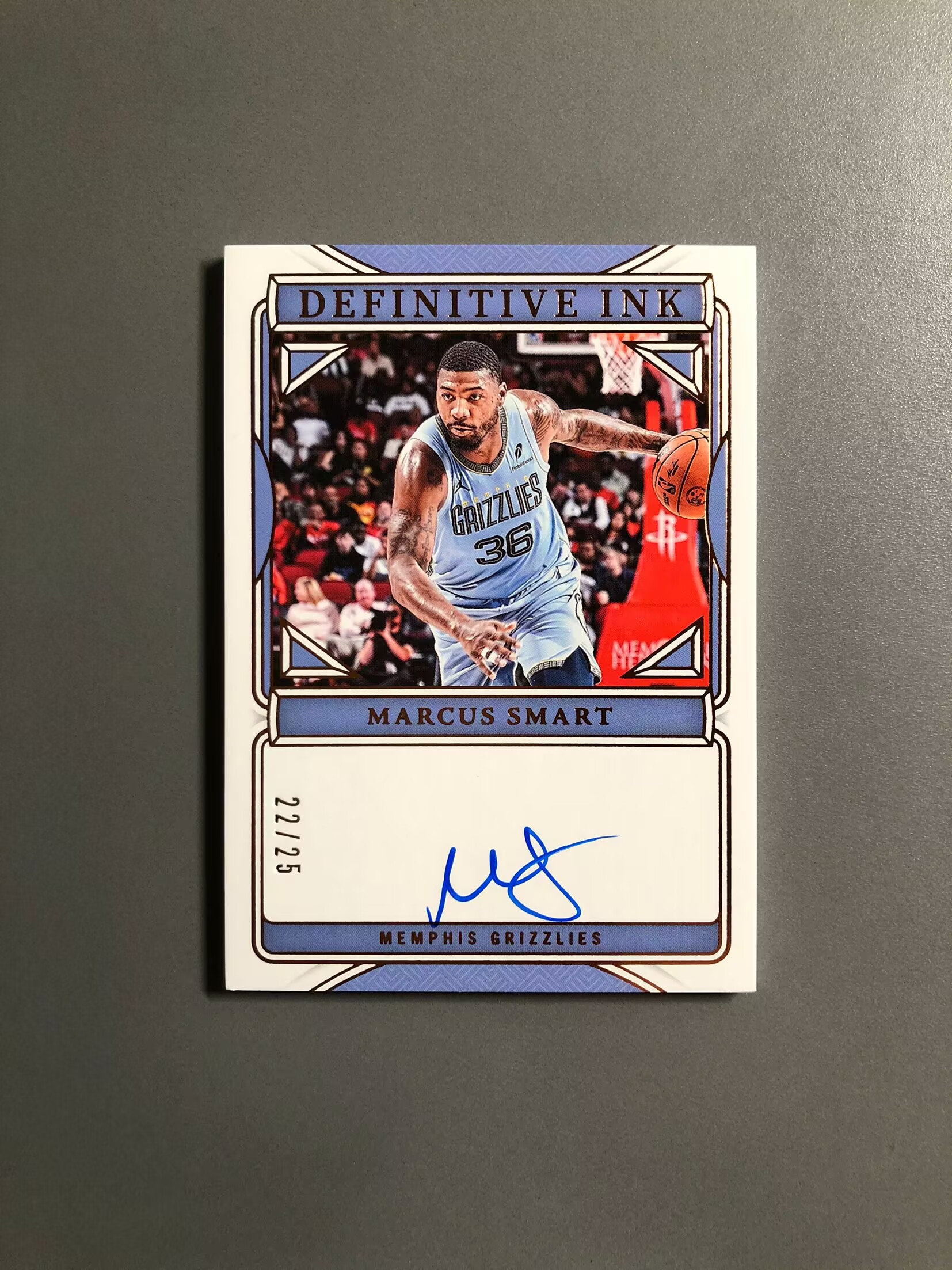 2024-25 Panini National Treasures Marcus Smart 马库斯·斯玛特 灰熊 签字 卡签 Definitive 铜版 25编 实卡好看 卡品如图 可累计QL036