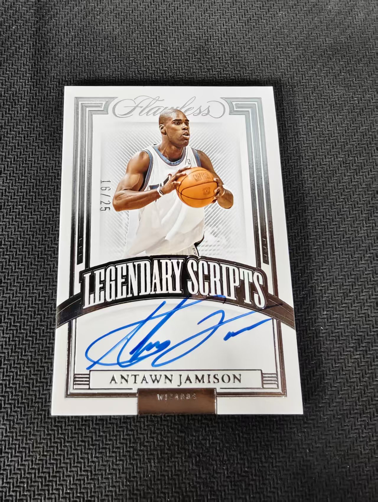 【汽水拍卖】2021-22 Panini Flawless Antawn Jamison 手提 奇才 安托万 贾米森 银平行 签字 卡签 25编