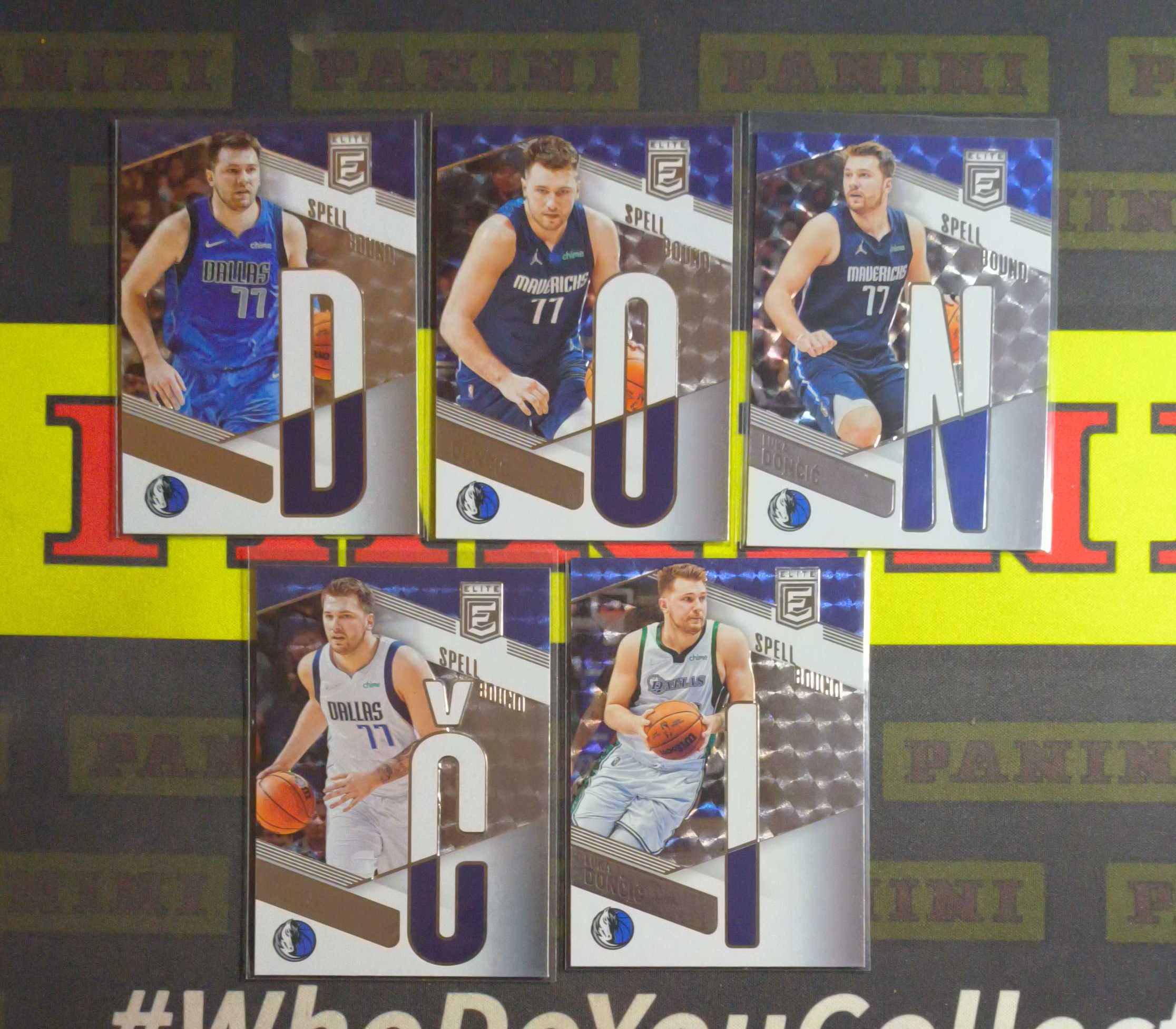 2022-23 Panini Elite Luka Doncic 杜蕾斯精英 达拉斯独行侠 卢卡 东契奇 字母特卡 差一张全套 5张lot（飞飞）