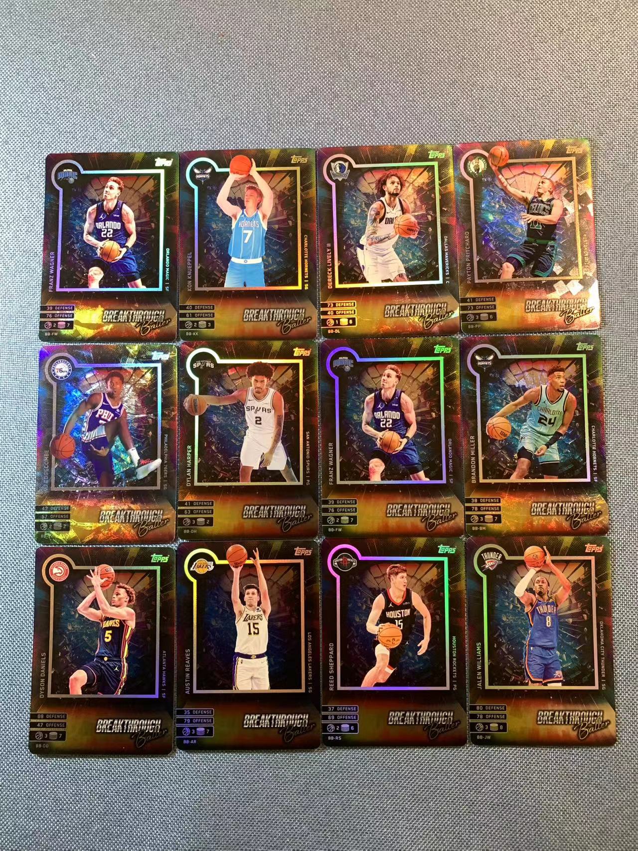 (詹叔代拍)2025-26 topps attax 游戏版 卡游联名 莱夫利 米勒 里弗斯 谢泼德 威廉姆斯等 特卡 折射 一图多张打包 顺丰寄付 i3