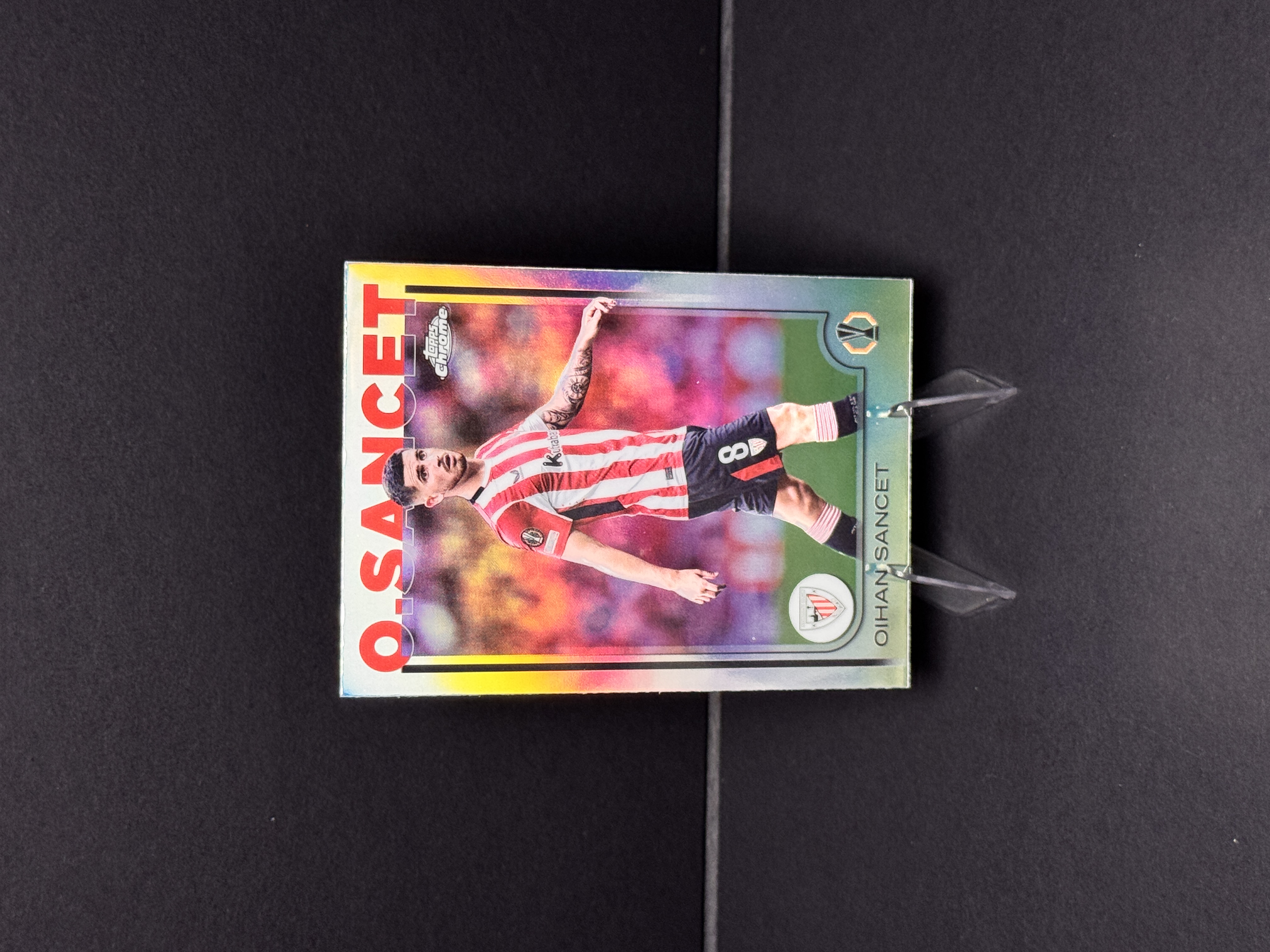 2025 Topps Chrome Oihan Sancet 欧冠 tc 毕尔巴鄂竞技 奥伊汉 桑赛特 银折 折射 实卡精美 收藏必备 卡品如图 【星爷代拍】 A3-2