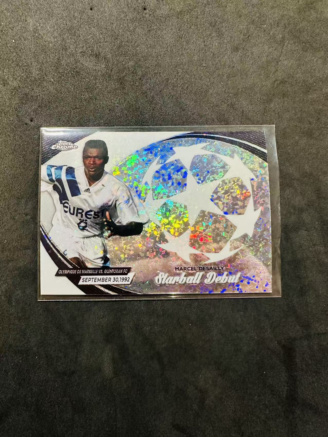 2024 Topps UEFA DESAILLY 欧冠 欧联 欧协 TC 法甲 马赛 马塞尔·德塞利 首秀特卡 不保卡品 凑套必备(A7)
