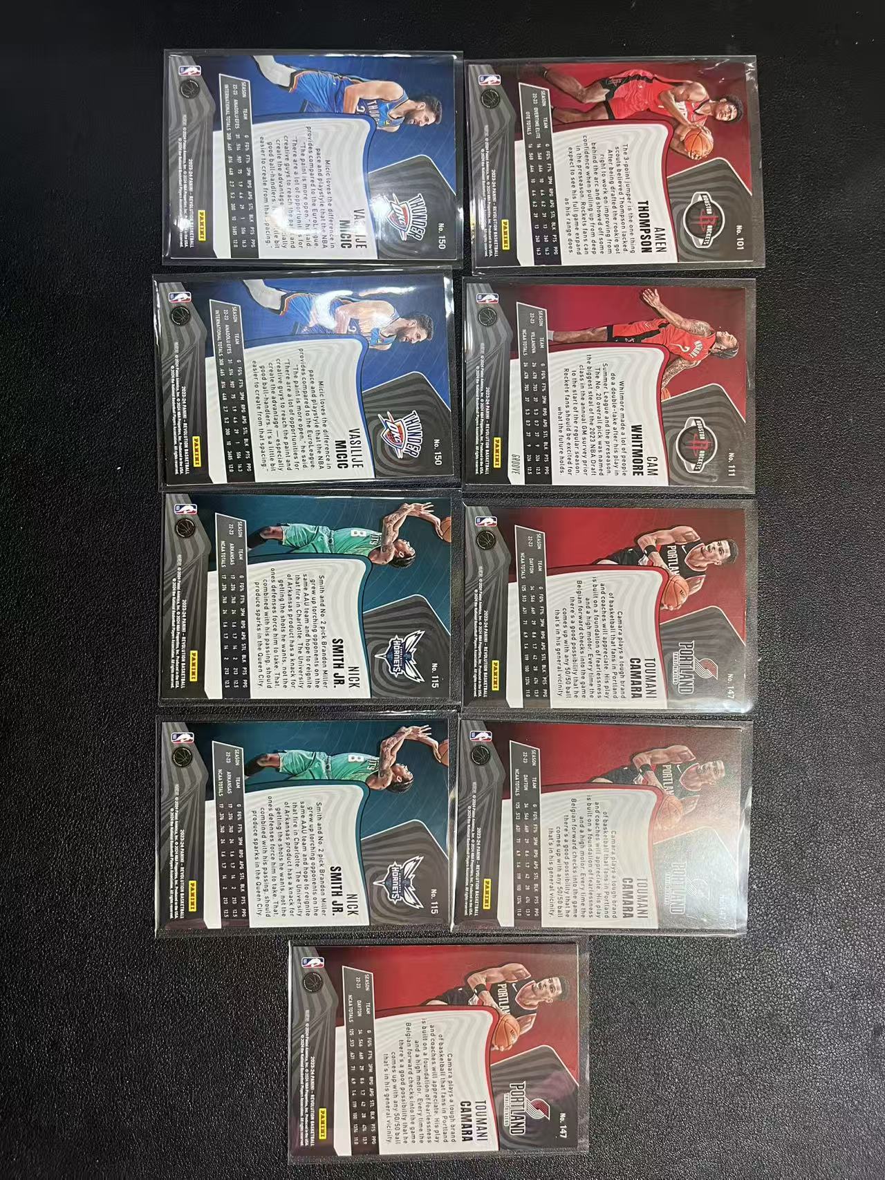 2023-24 Panini Revolution Amen Thompson RC 革命 阿门 汤普森 卡姆 惠特莫尔 卡马拉 米西 尼克 史密斯 新秀 base 雨点折 折射 如图 龙龙龙