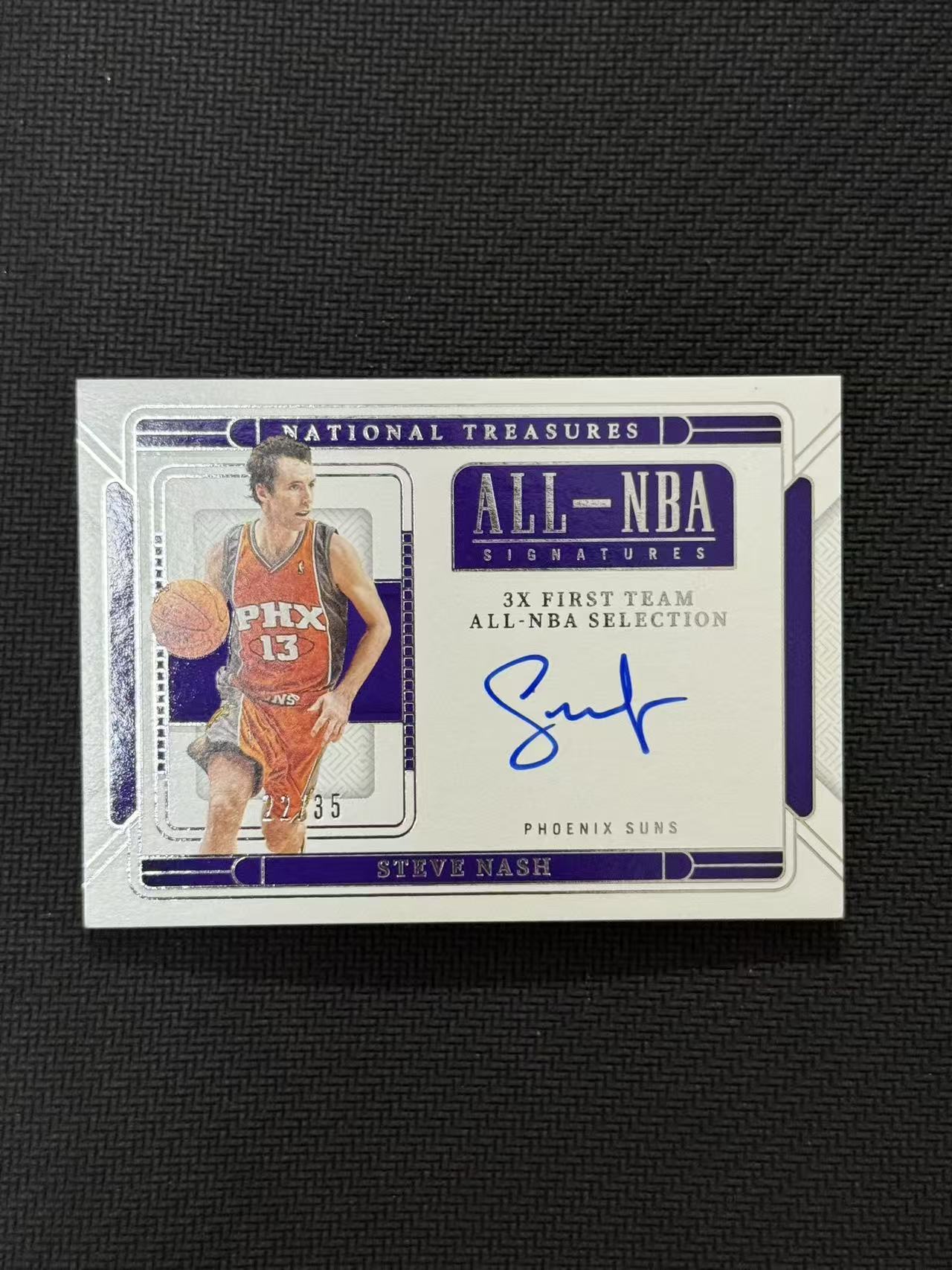 2024-25 Panini National Treasures Steve Nash 国宝 太阳 斯蒂夫 纳什 风之子 22/35编 签字 卡签 All-NBA 三次一阵 卡品如图 老公DR