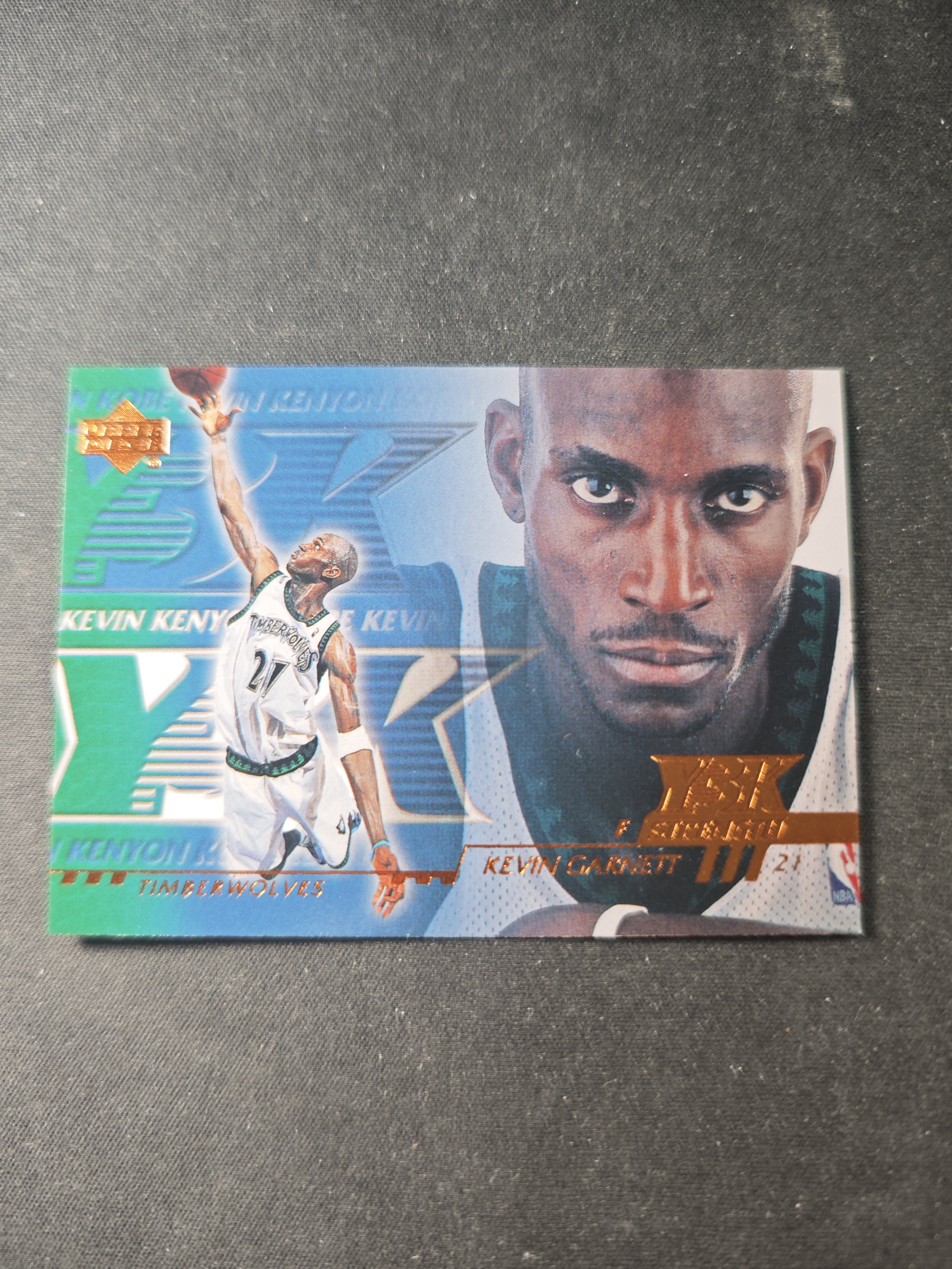 【蛤蟆特卖】凯文 加内特 狼王 2000 UD Y3K系列 领导力 得分 力量 防守 体质 经典五张套卡之一 绝版好卡 稀有老特 边角微瑕 卡品如图 专收必备!