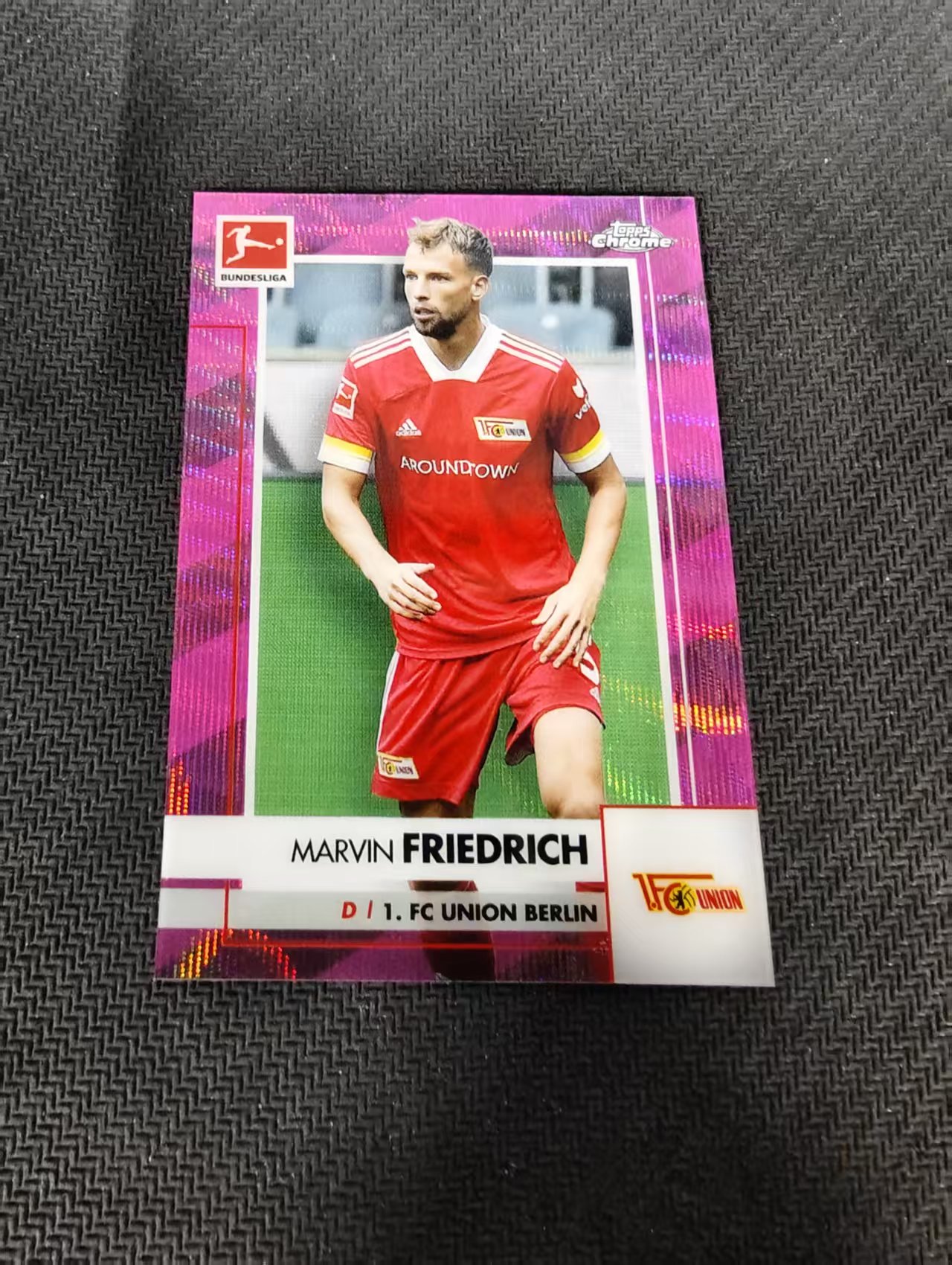 【可合并,不累计】2021 Topps Chrome Marvin Friedrich 马尔文 弗里德里希 德国国家队 后卫 TC德甲 粉波纹 75编