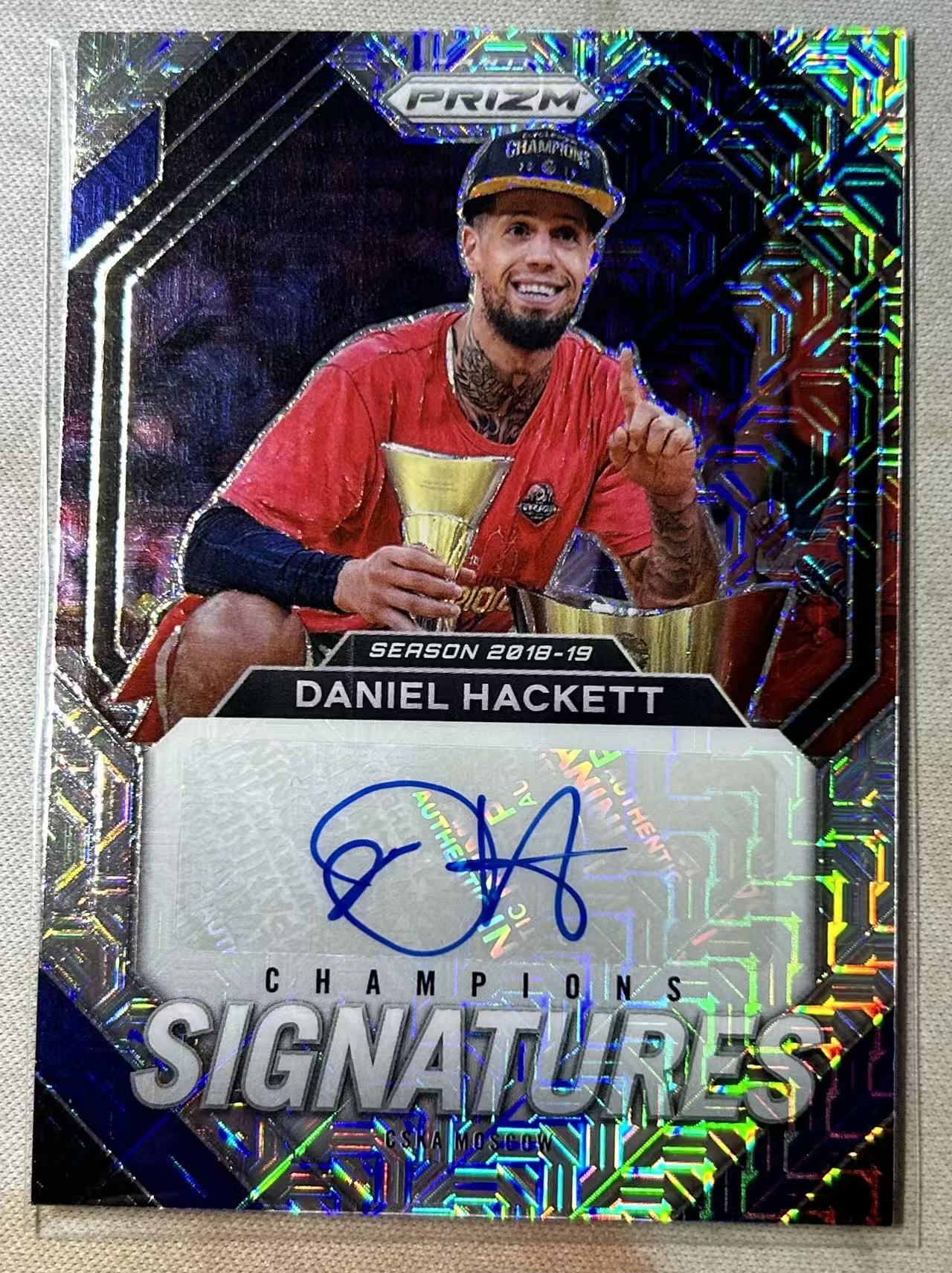 2023-24 Panini Prizm daniel hackett PZ 丹尼尔 哈克特 25编 mojo折 签字 欧洲杯 欧洲联赛 莫斯科 折射 特卡 卡品如图 收藏必备